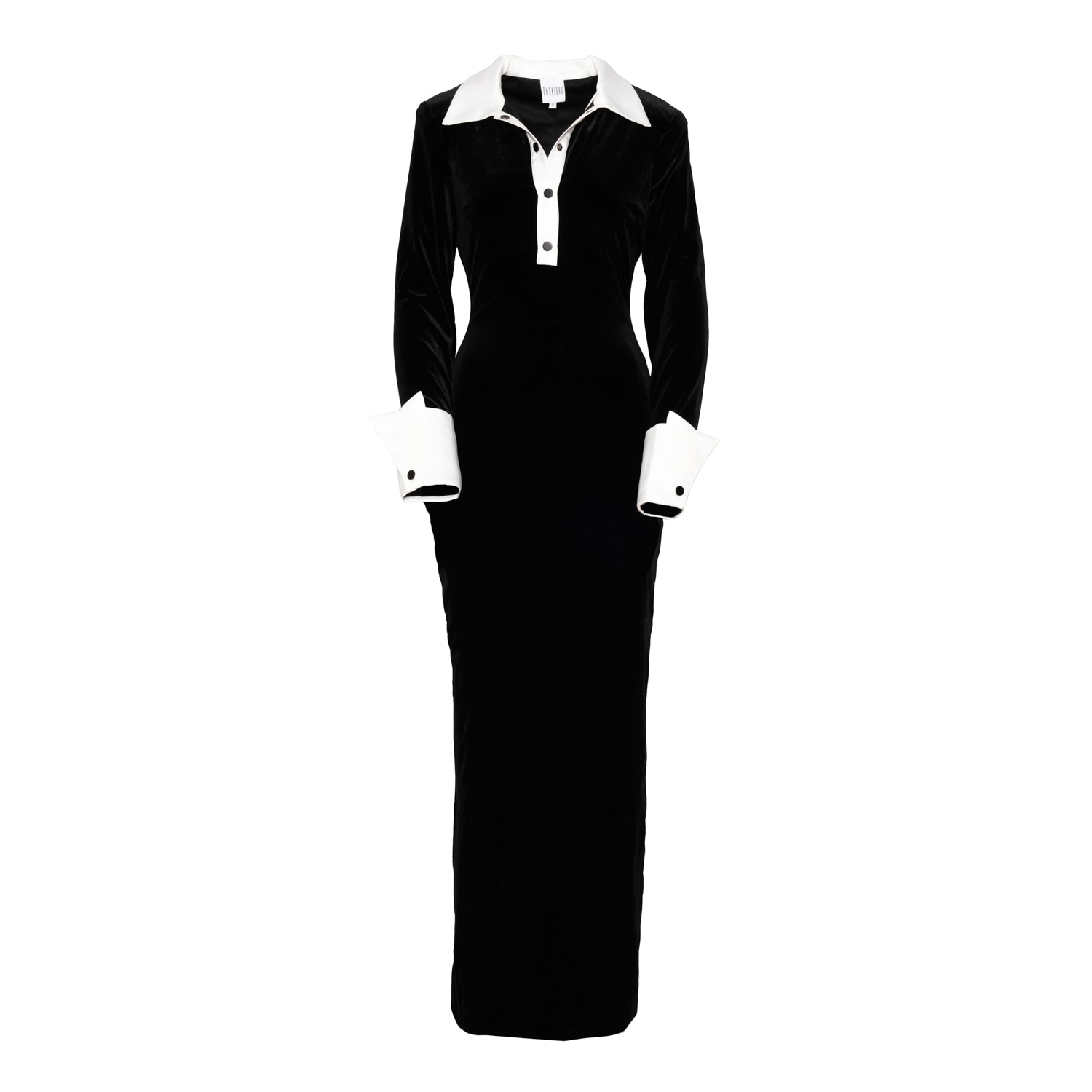 Ofuure Women's Robin Velvet Maxi Dress In Black Onyx In Black