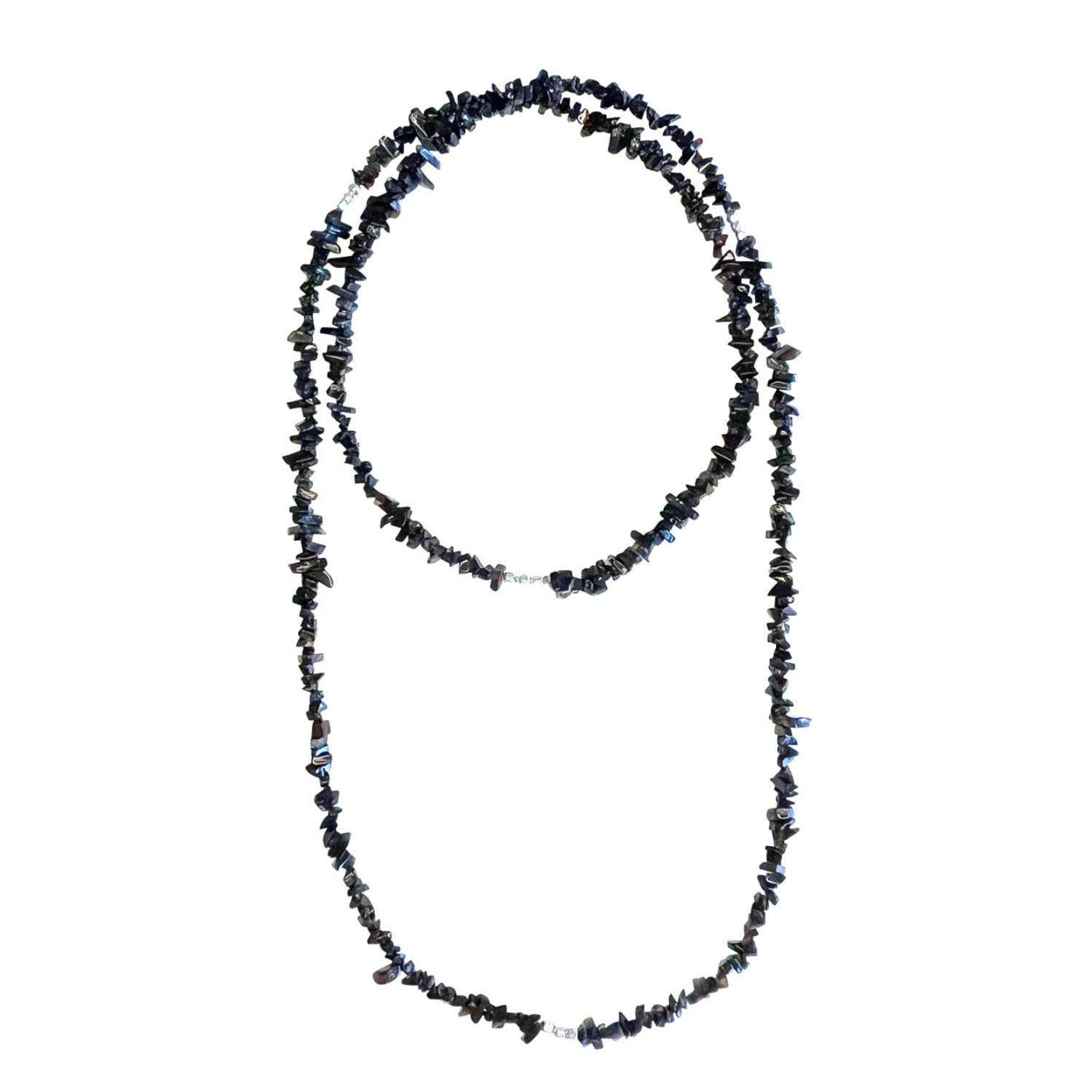 Rize Women's Black / Silver / Brown Black Onyx Opera Necklace - Sterling Silver In Black