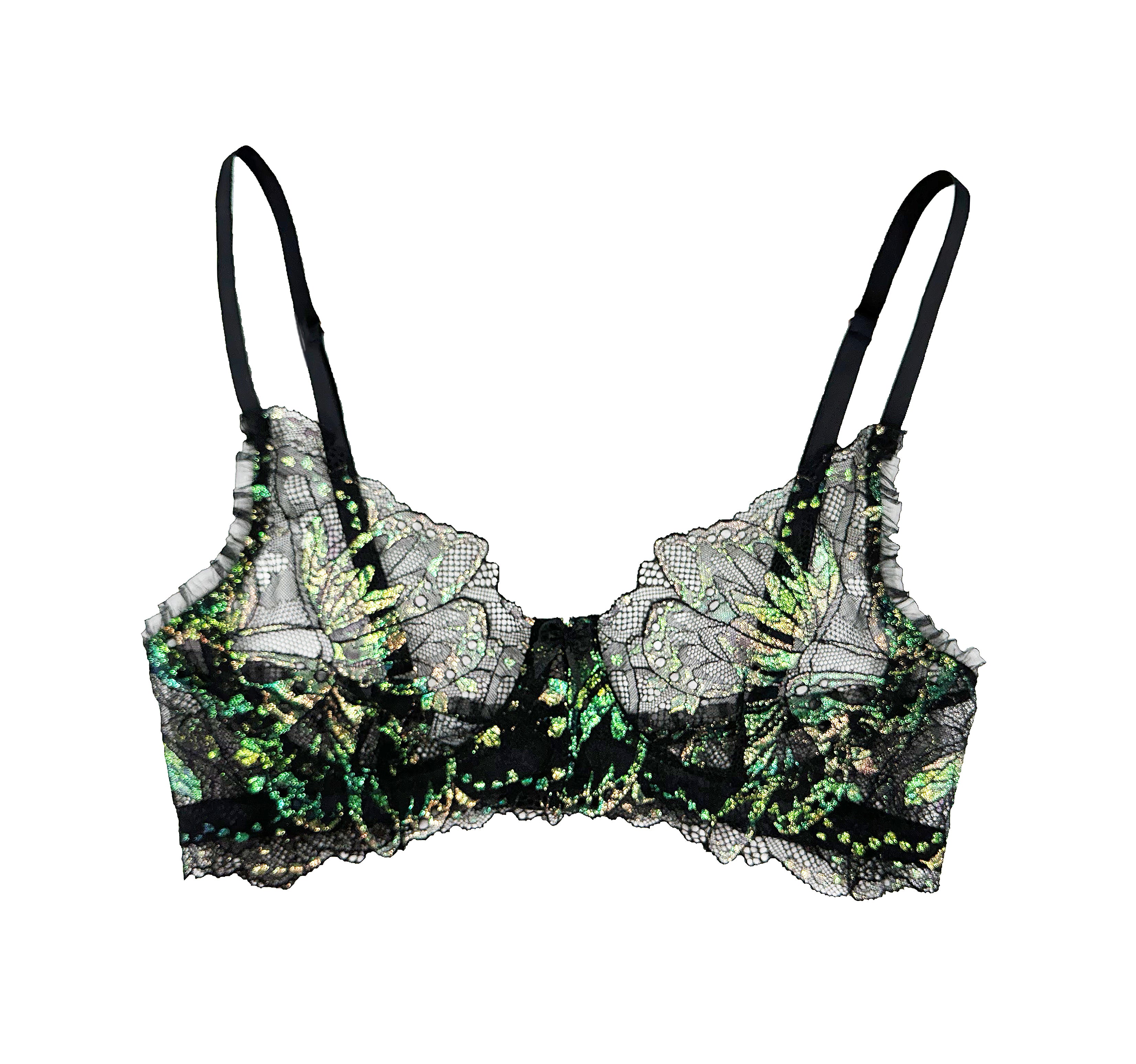 Carol Coelho Women's Black Psyche A-cup Exclusive Iridescent Bra In Black