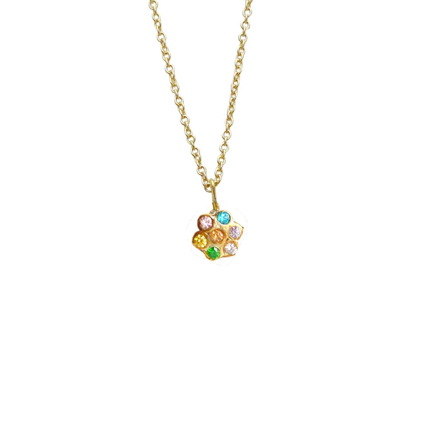 Women’s Gold Sundance Gemstone Solitaire Necklace Lily Flo Jewellery