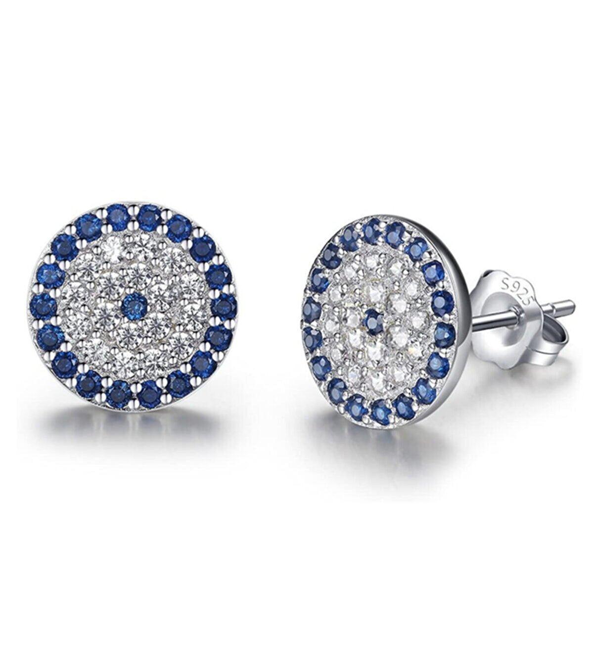 Women’s Evil Eye Sterling Silver Stud Earring Spero London