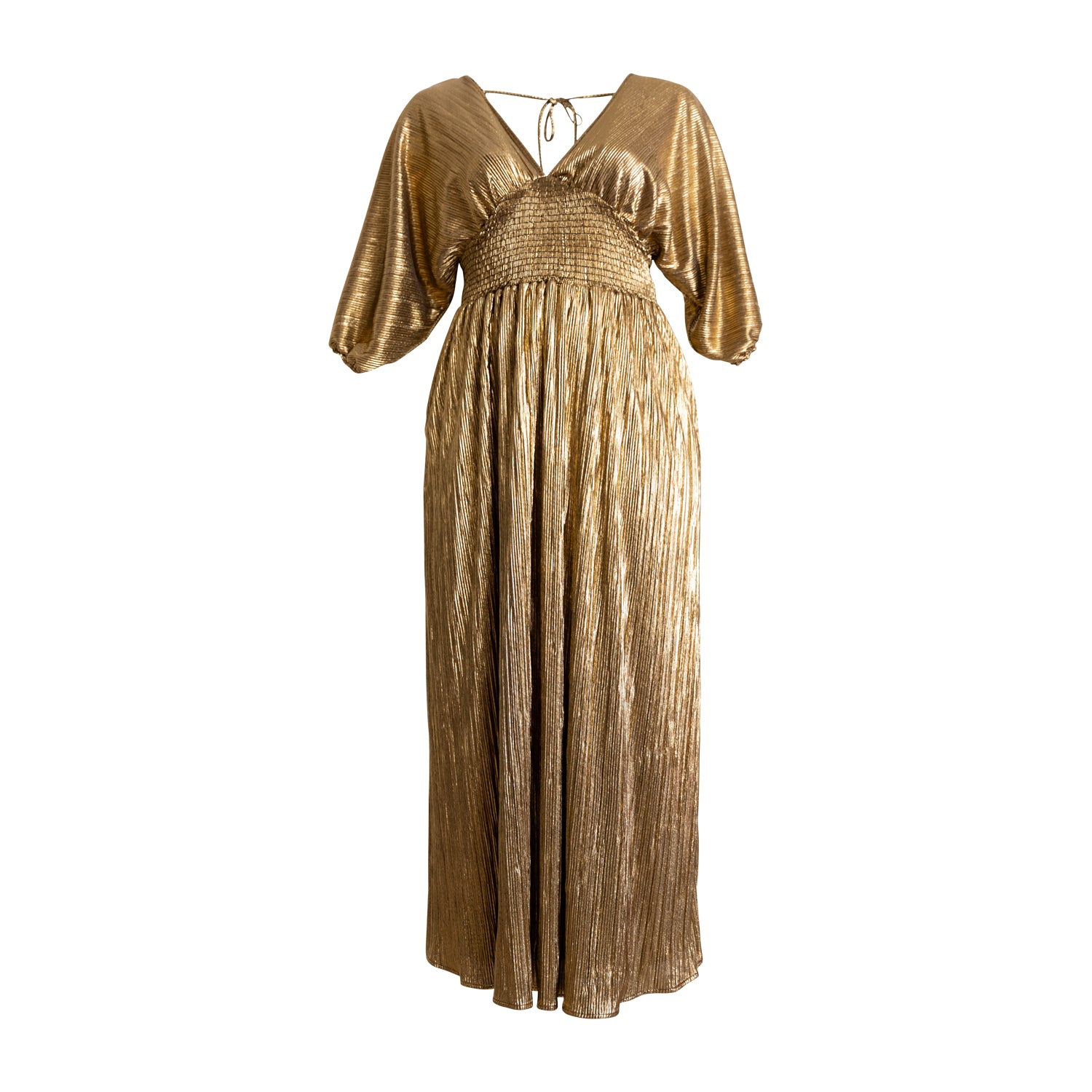 Women’s Colla Voce Dress - Liquid Gold M/L Byvinnik