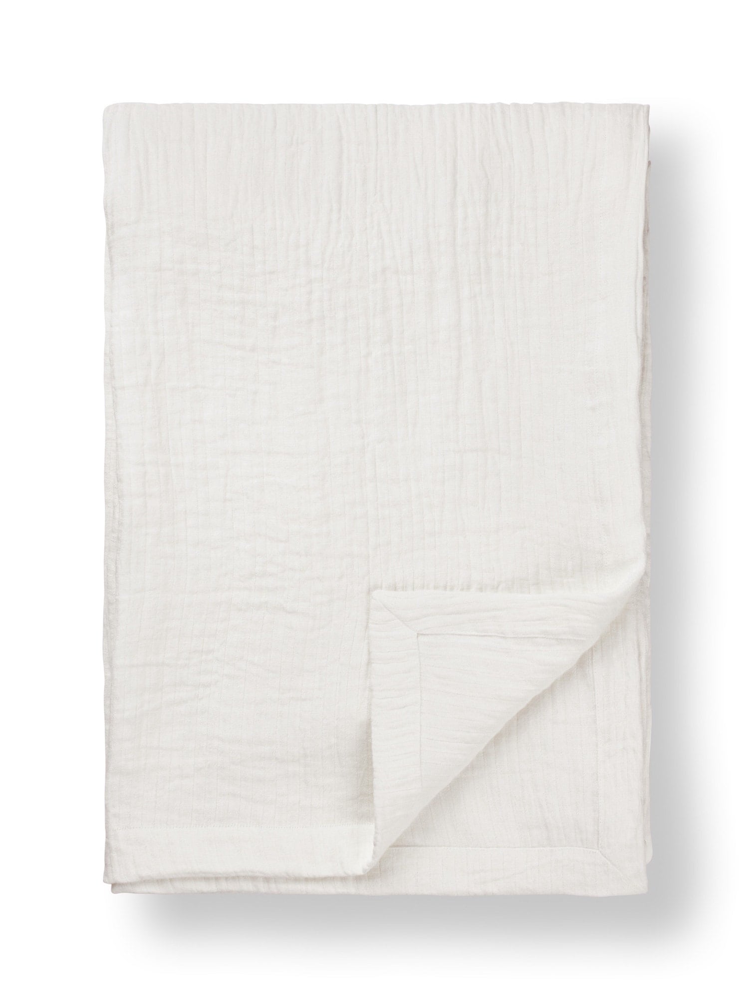 Tameko Dale Bed Throw - White In White