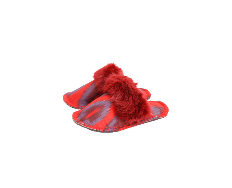 Women’s Zahra Ikat Red 8 Uk Woolenstocks