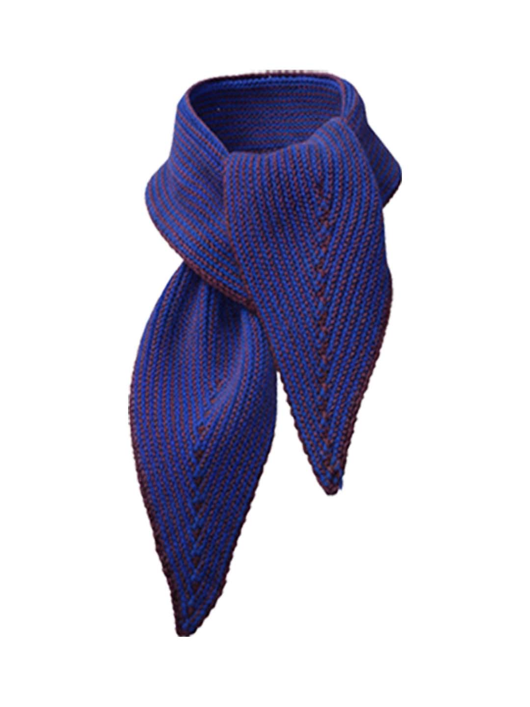 Nooki Design Women's Madria Rib Knit Scarf - Blue Mix