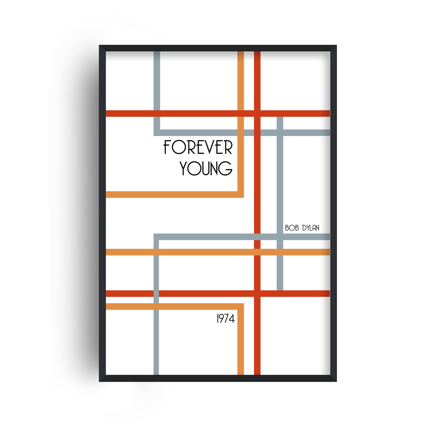 Forever Young Retro Gicle Art Print A3 297 X 420Mm Fanclub