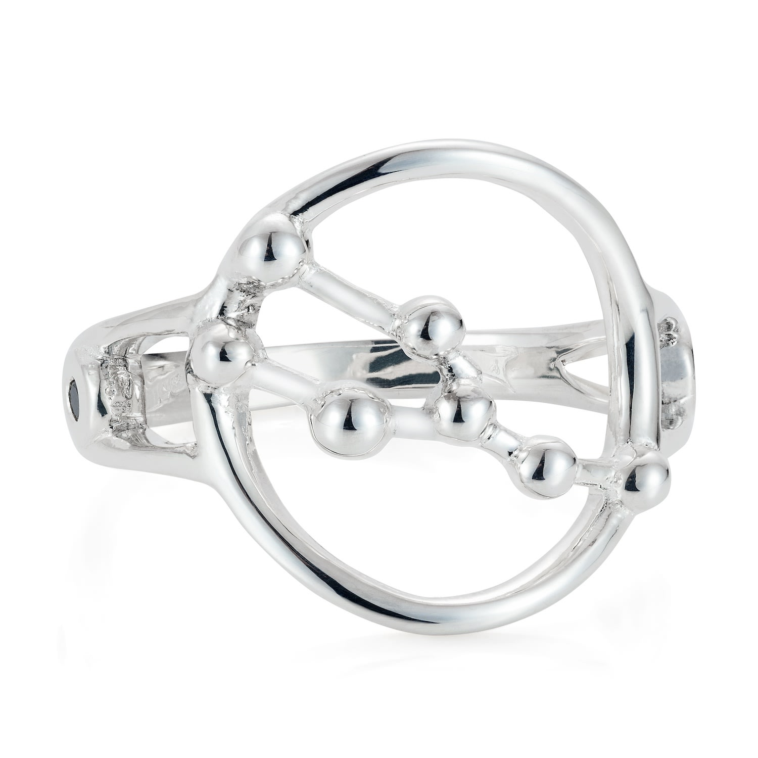 Yasmin Everley Jewellery Women's Silver Taurus Astrology Ring