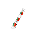 I'mmany London Cherry Pie Gemstone Beaded Hair Barrette Clip