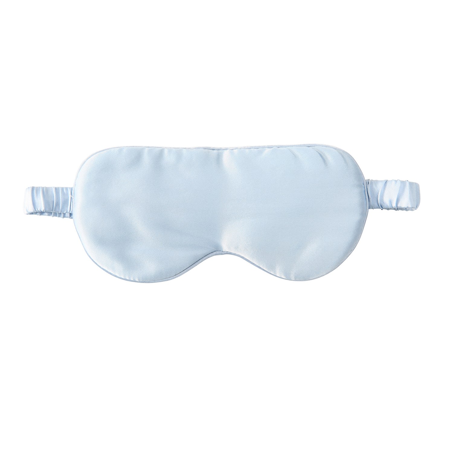 Soft Strokes Silk Pure Mulberry Aviator Style Silk Eye Mask Set Of Two In Blue Macaron In Blue