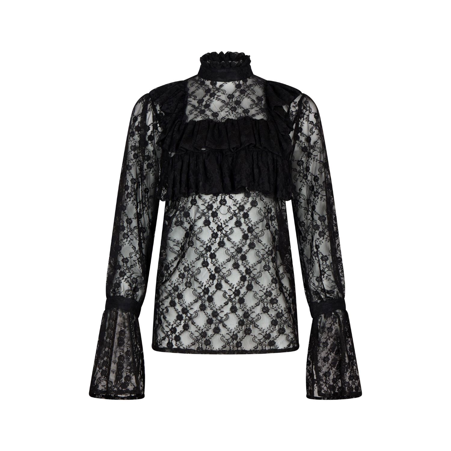 Numbat Women's Evelyn Black Lace Blouse