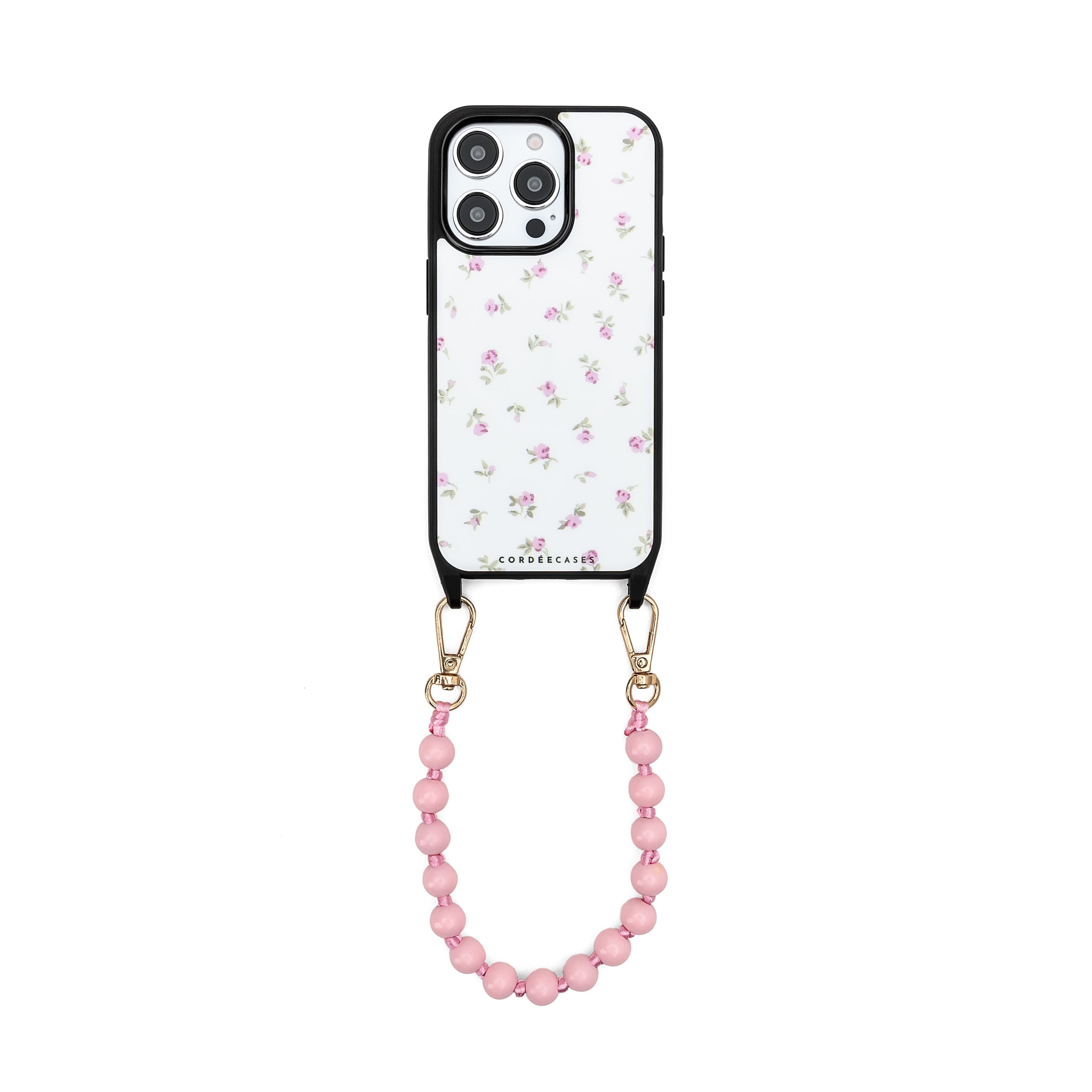 Cordée Cases Pink / Purple / White Peony Picnic Phone Wristlet Set Blush Magsafe In Pink/purple/white