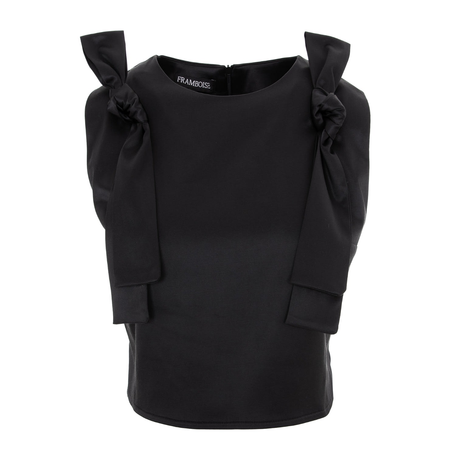 Framboise Women's Lyz Black Cotton Top In Black