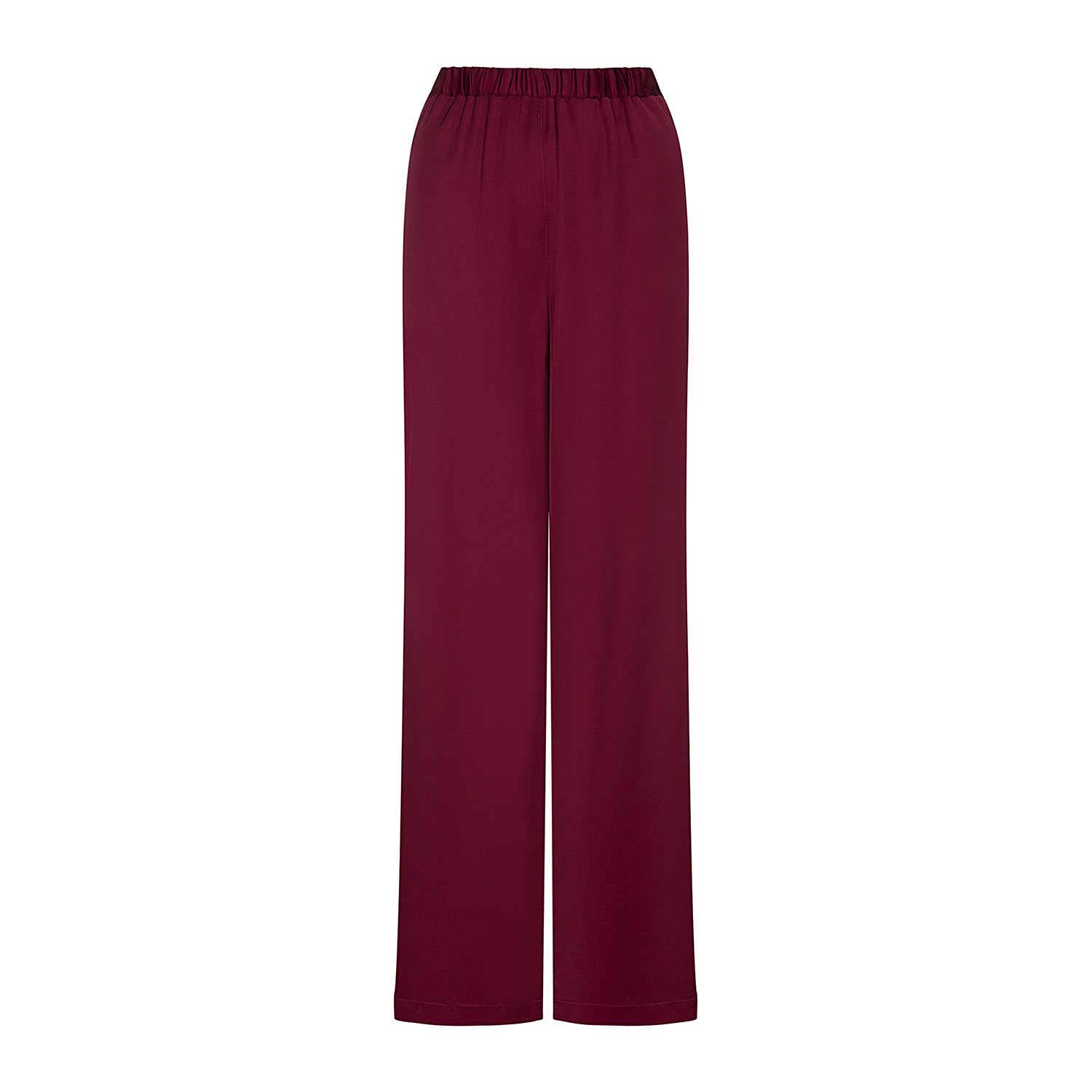 Women’s Red / Brown The Burgundy Pants Large Roses are Red