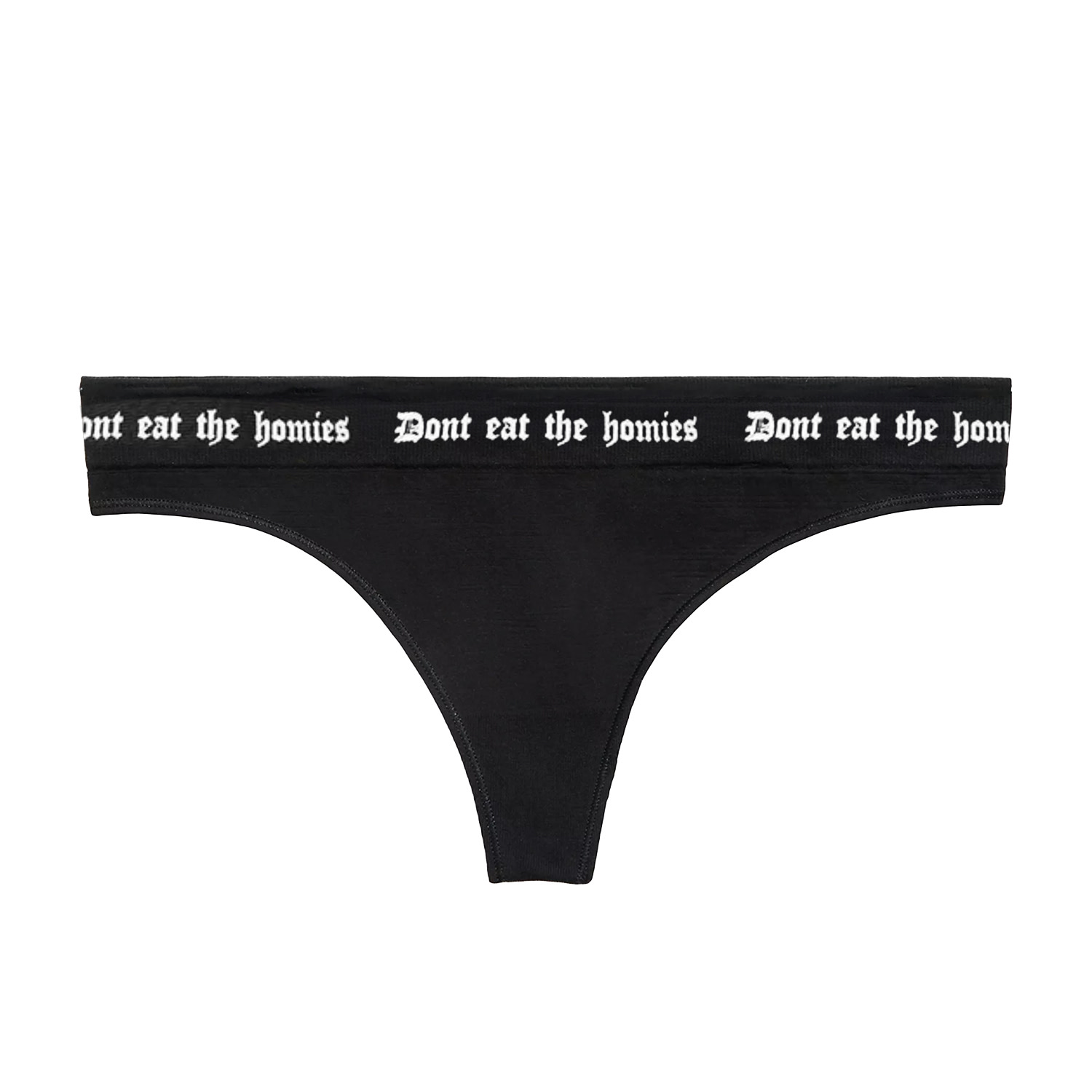 Dont Eat The Homies Women's Black  Bamboo Underwear In Black