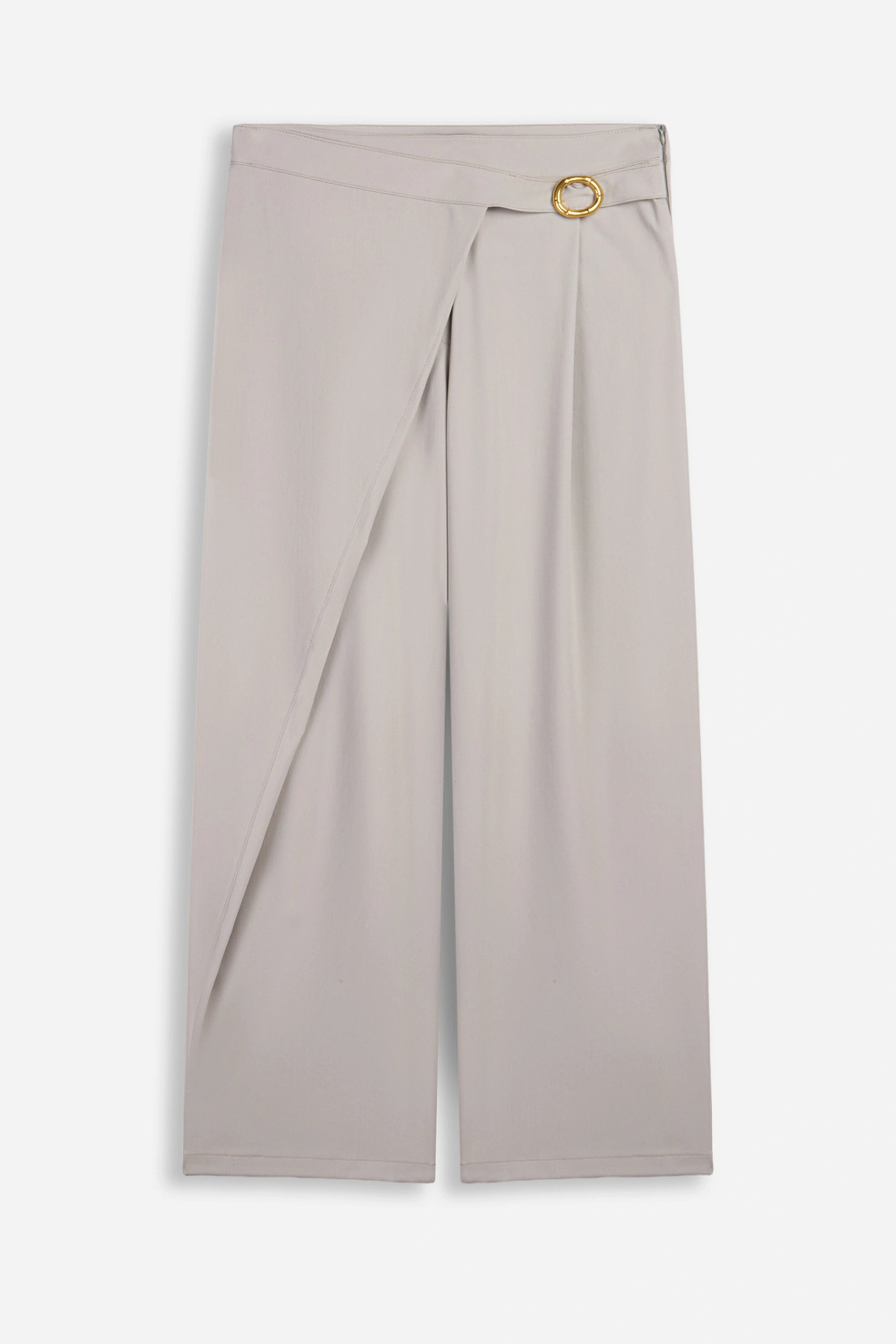 Nocturne Women's Green Accessory Detail Straight Leg Trousers