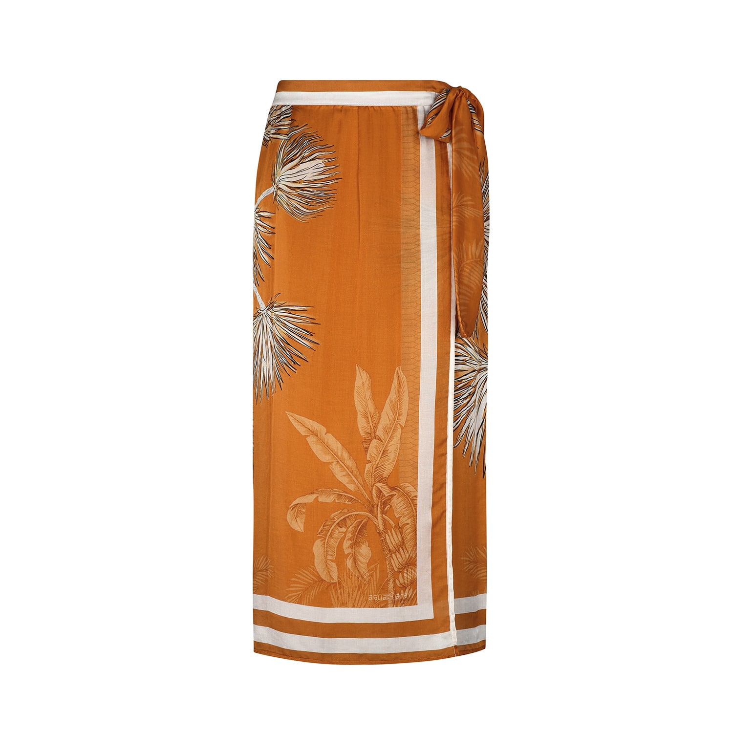 Aguaclara Women's Yellow / Orange Villa Orange Wrap Skirt In Yellow/orange
