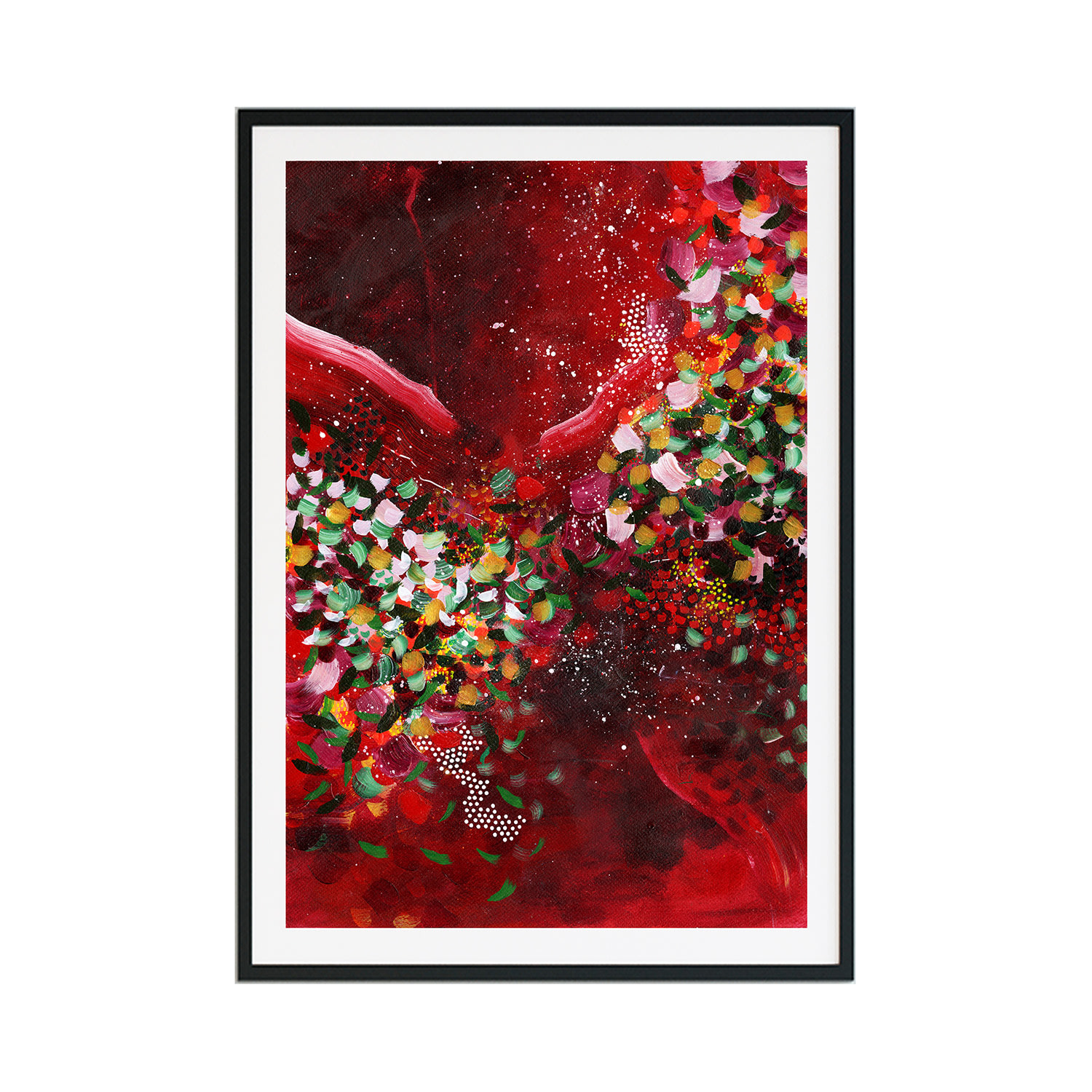 Jessica Slack Studio Red Autumn Leaves Falling Down Like Pieces Into Place, Print