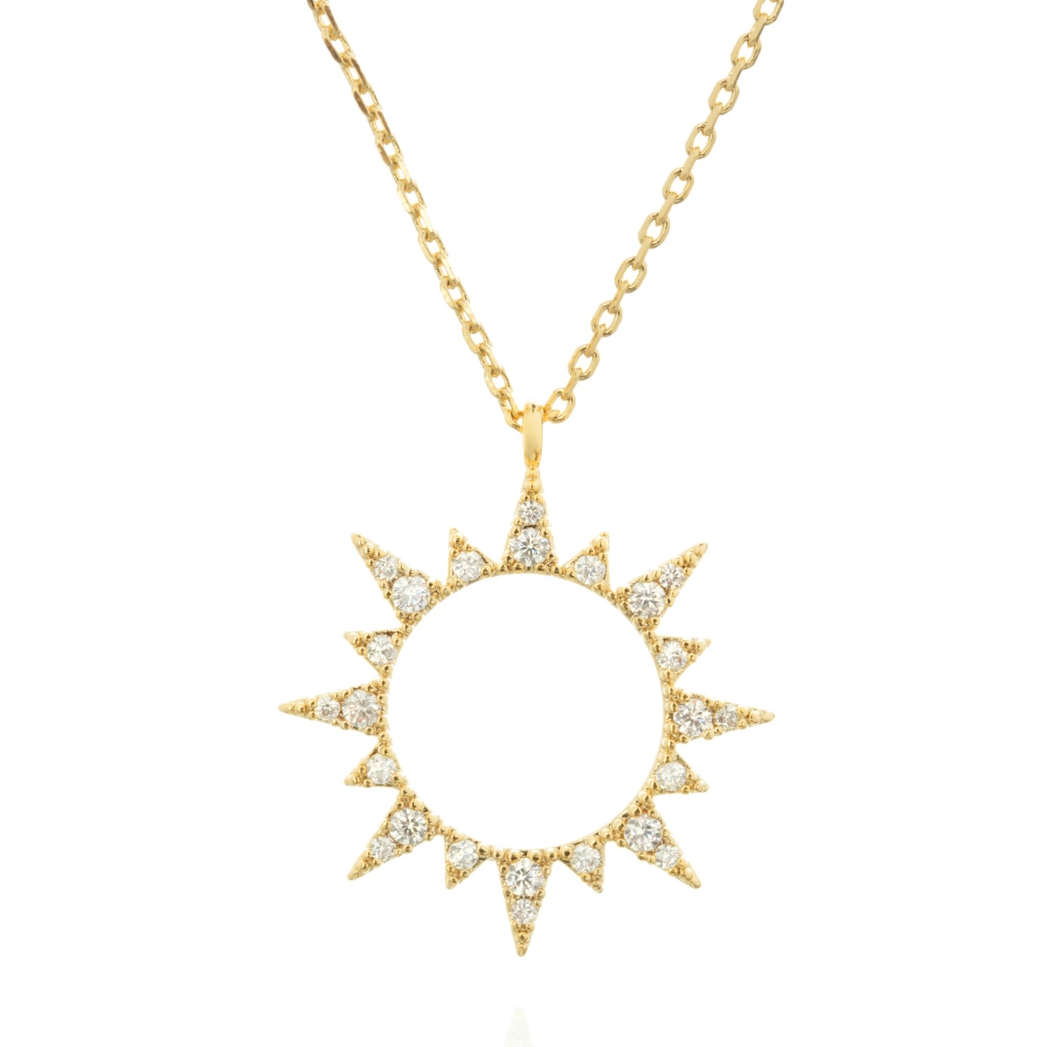 Women’s Gold Sun Necklace C. j.m