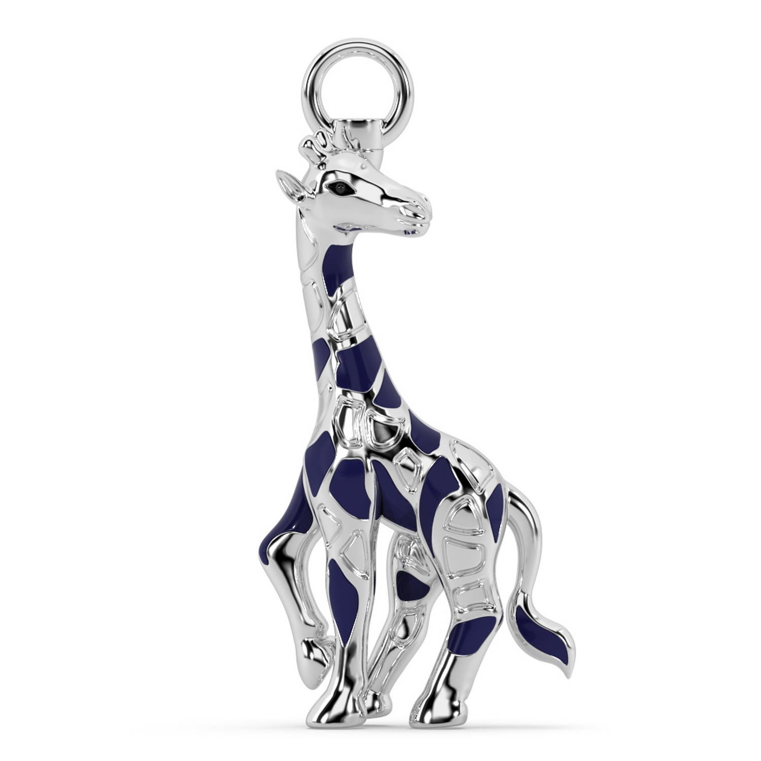 Women’s Silver The Purple Beanstalk Charm - Giraffe Charm Oni Fine Jewelry