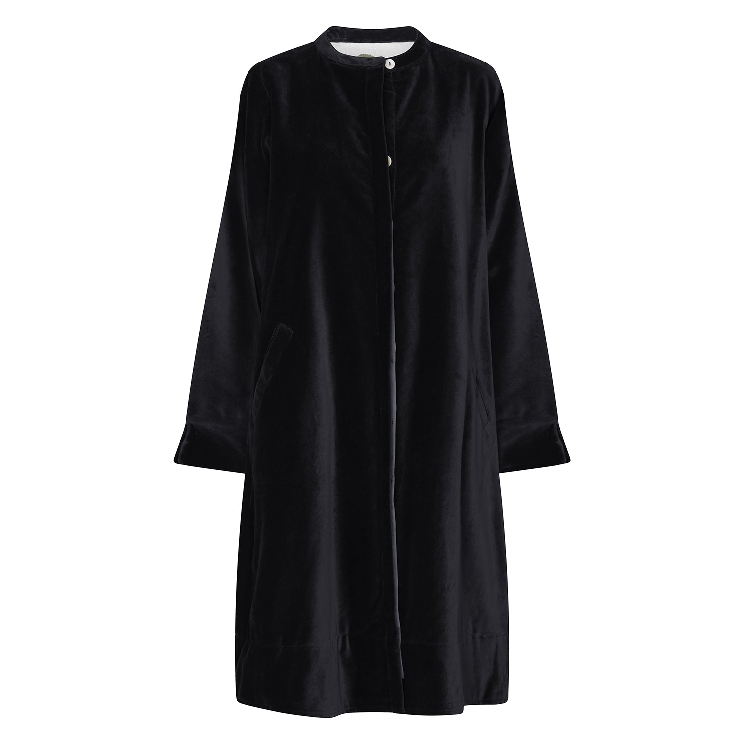 Women’s Velvet Super Mix Coat - Black Small Nologo-Chic