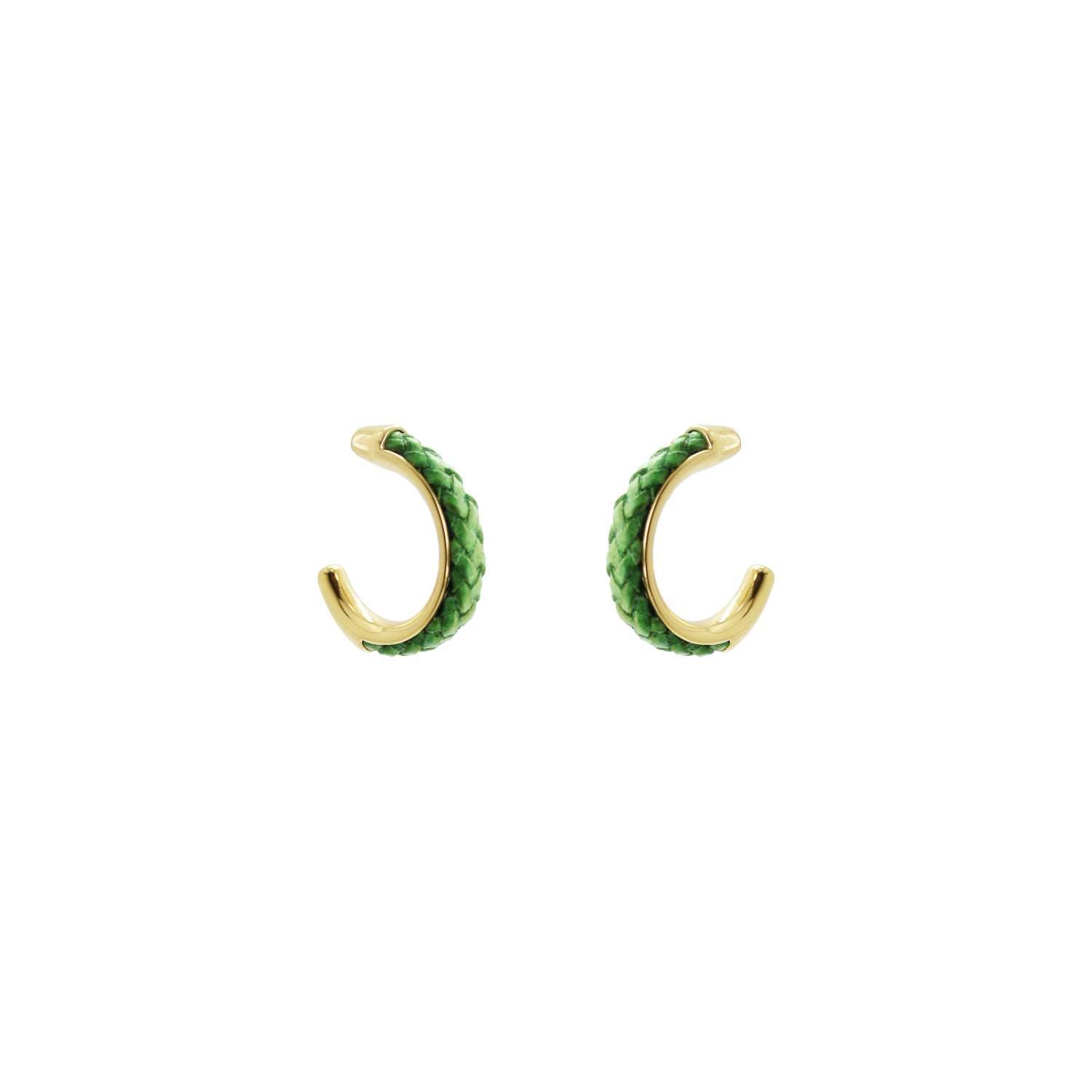 Gissa Bicalho Women's Acrylic Handmade Earring Hoop Oca Pale Green