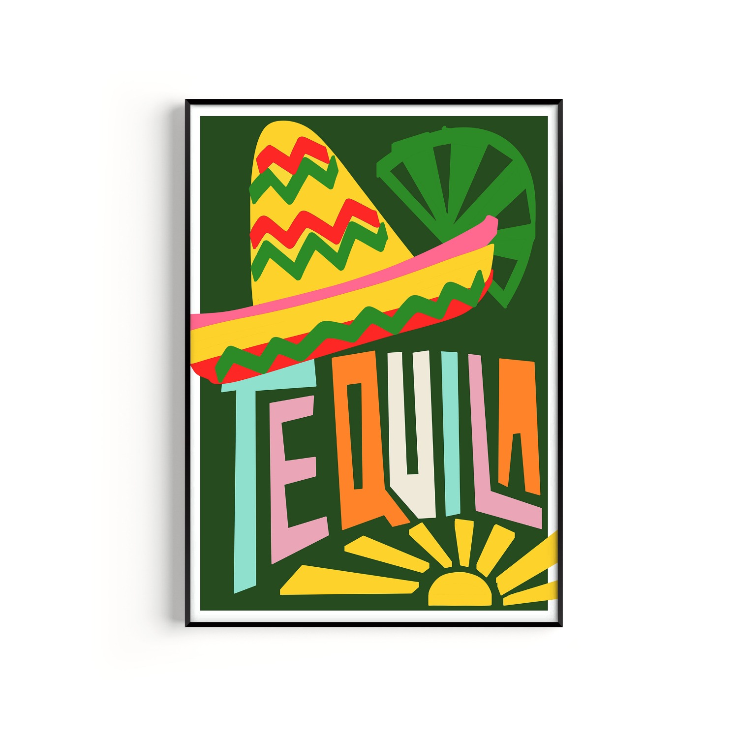 Tequila Art Print - A2 Natalie Cass Art