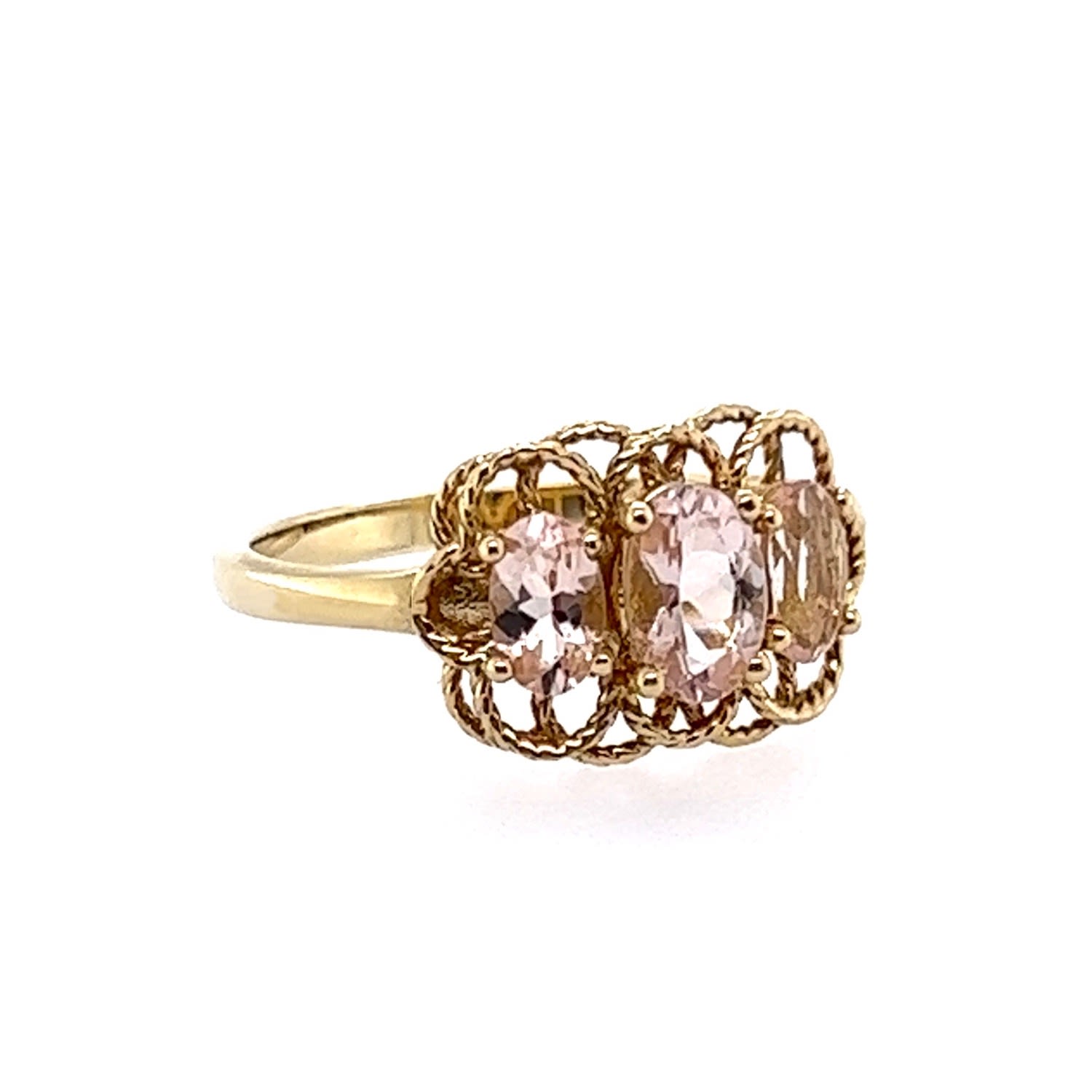 Women’s Pink / Purple Galadriel Gold & Morganite Ring Qori Nyc