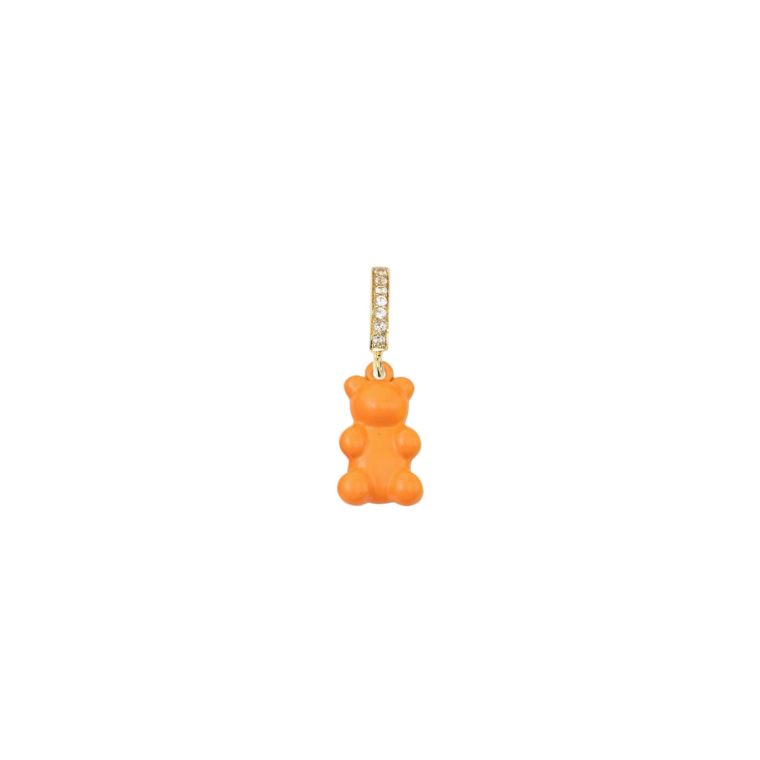 Adriana Pappas Designs Women's Crystal Gummy Charm - Neon Orange In Orange