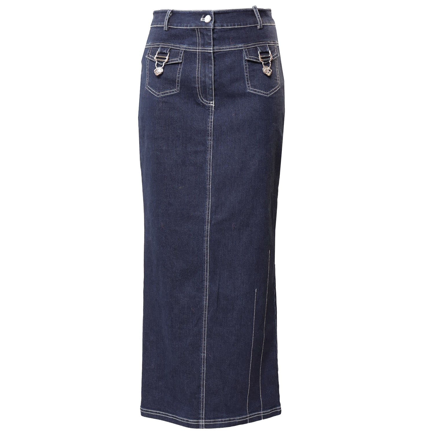 Women’s Siren Indigo Blue Denim Maxi Skirt Extra Large Elsie & Fred