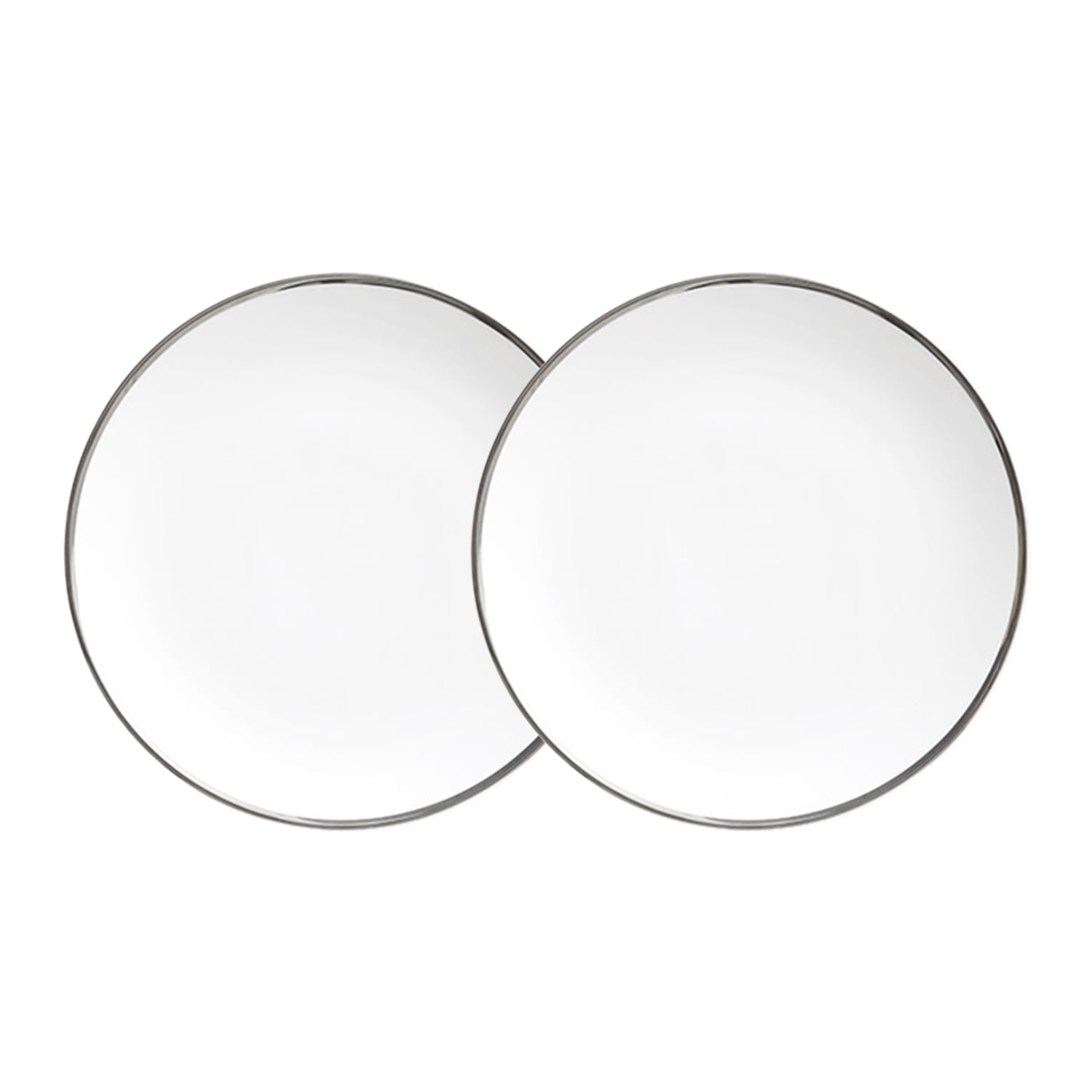 Platinum Edge - Set Of Two 6 In. Plates Twig New York