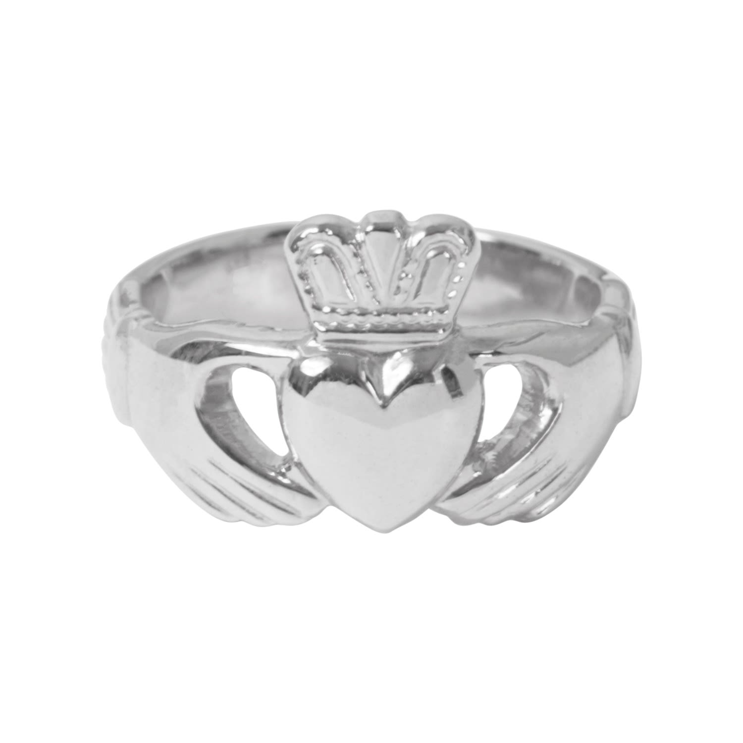 Katie Mullally Limited Women's Claddagh Adjustable Ring Silver In Silver