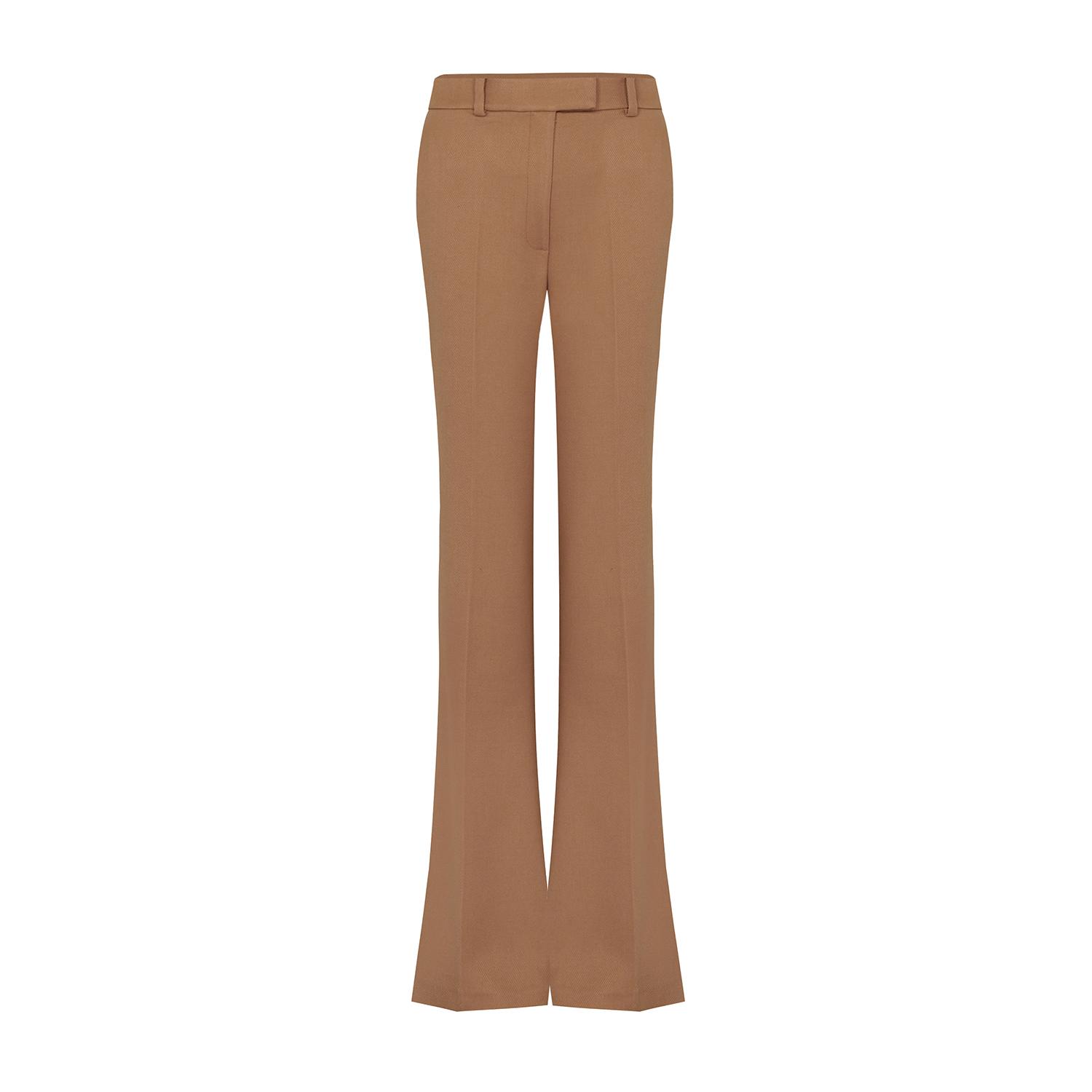 Rue Les Createurs Women's Neutrals Loose Fit Camel Trousers In Beige