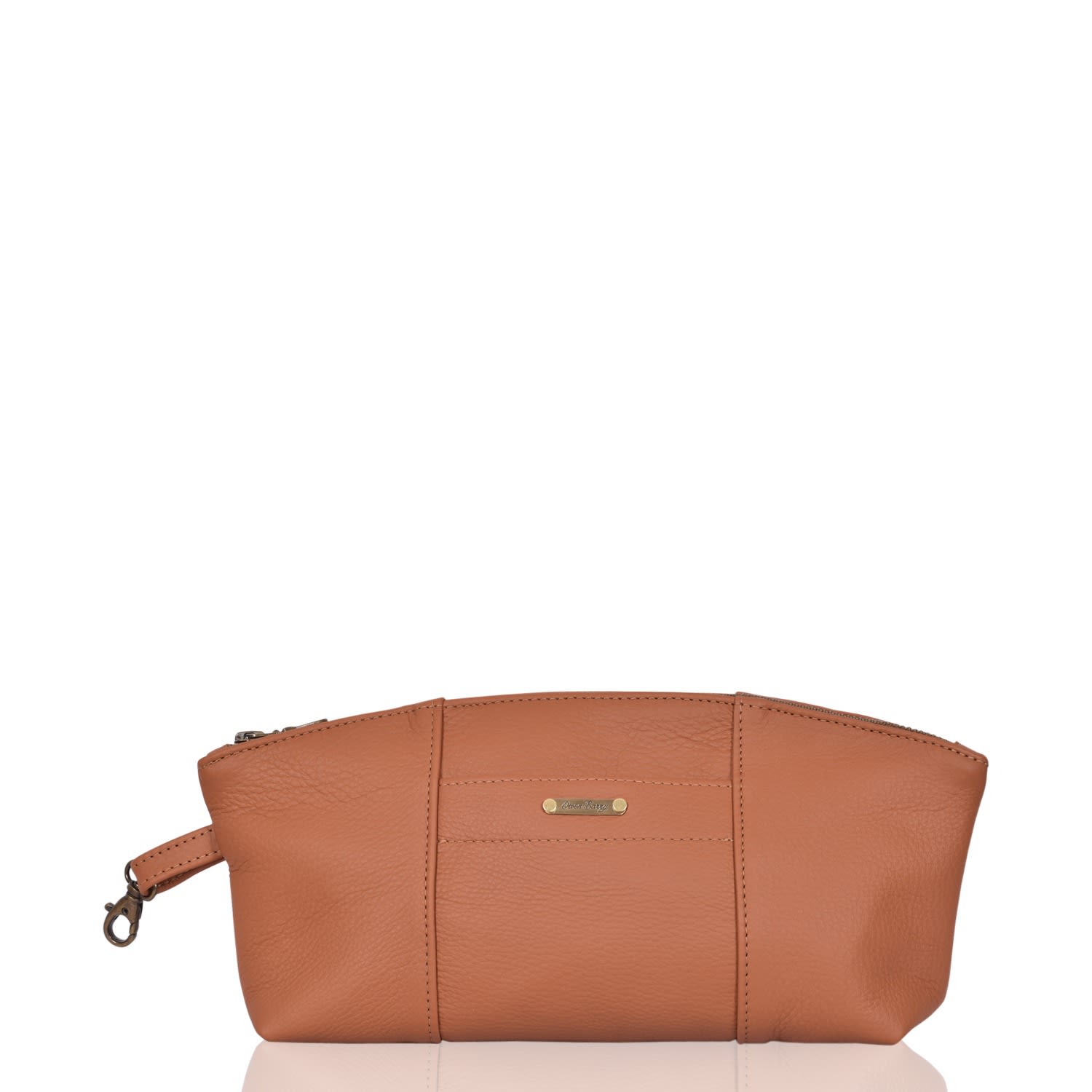 Owen Barry Men's Brown Leather Essentials Bag Pugwash - Tan In Brown