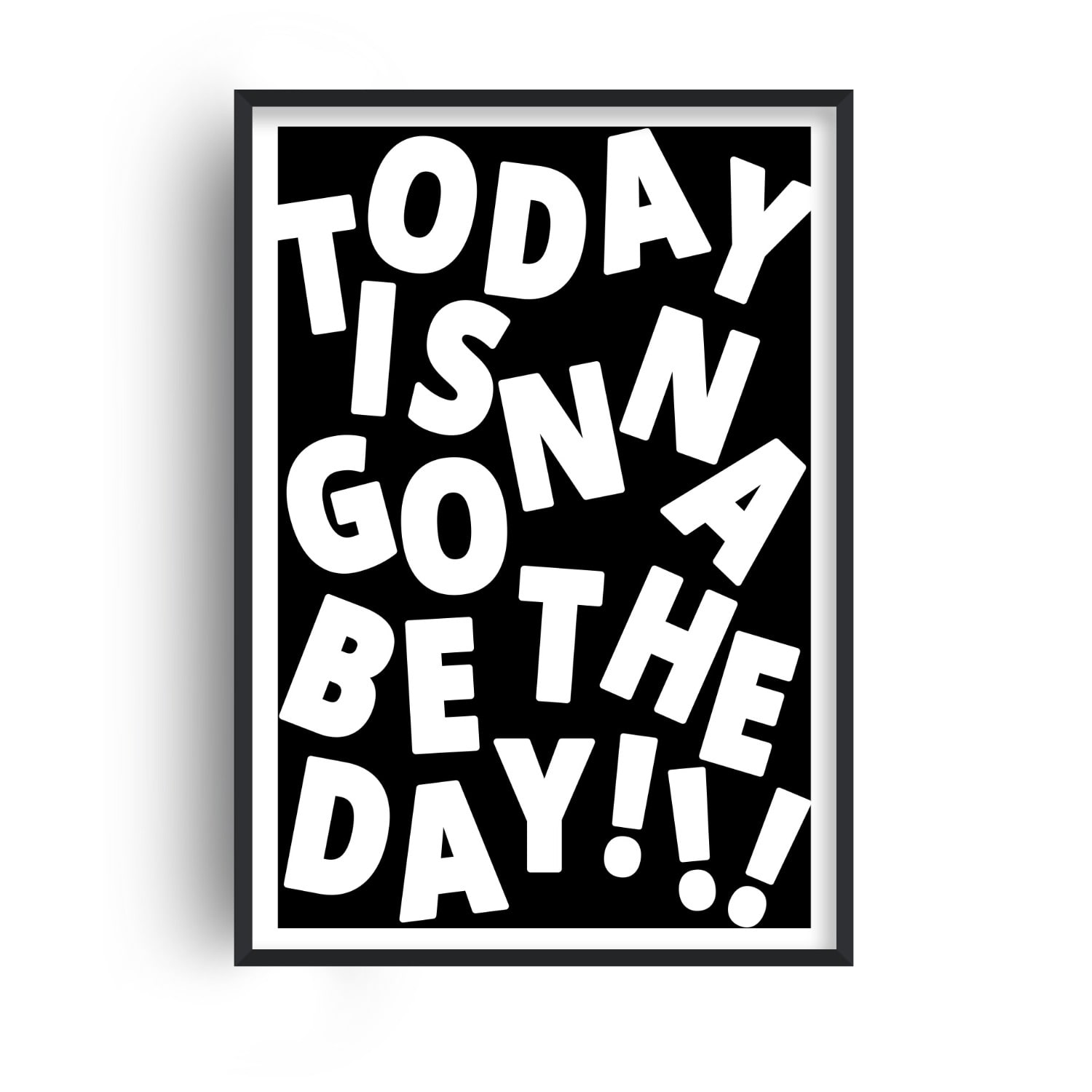 Fanclub Black Wonderwall Retro Music Typography Giclée Art Print A2 In Black