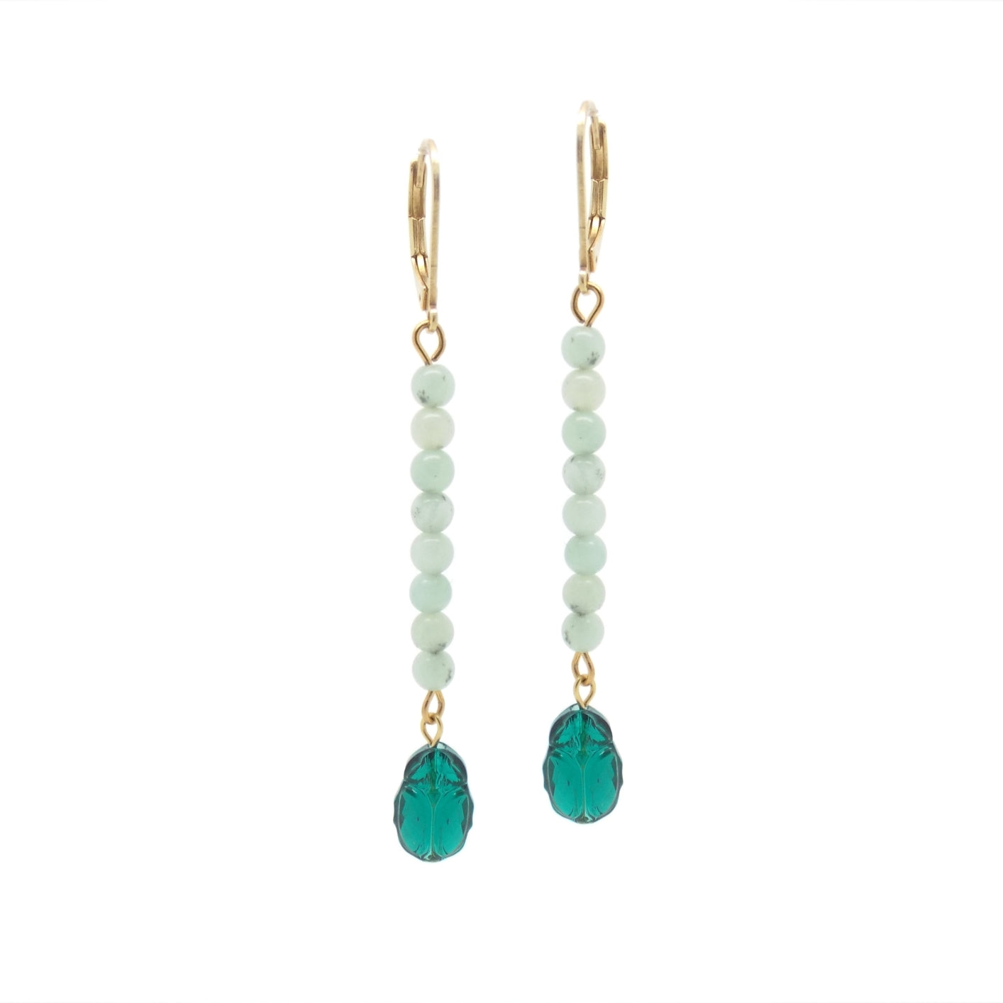 Women’s Gold / Green Chandler Earrings Salome