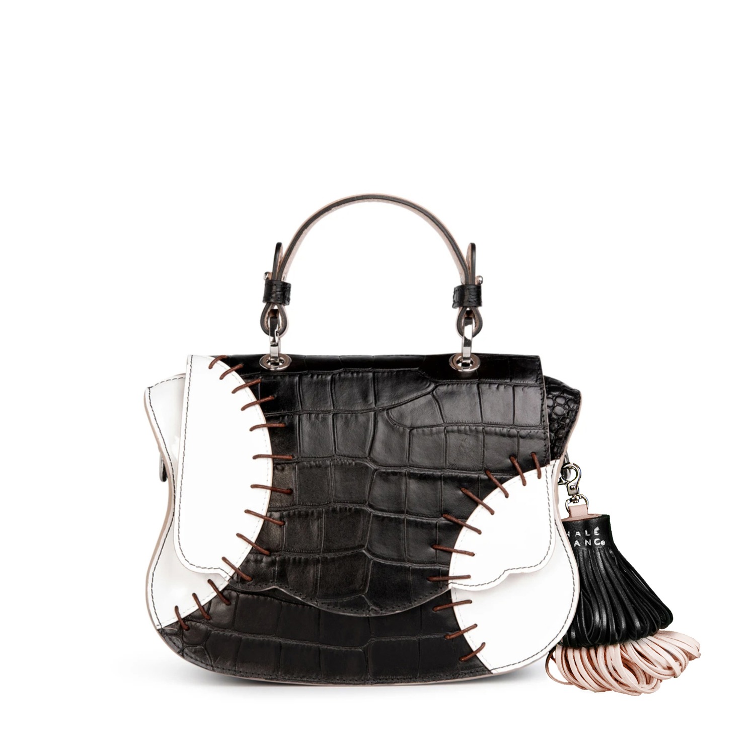 Audrey Micro Croc-Embossed Designer Crossbody Bag