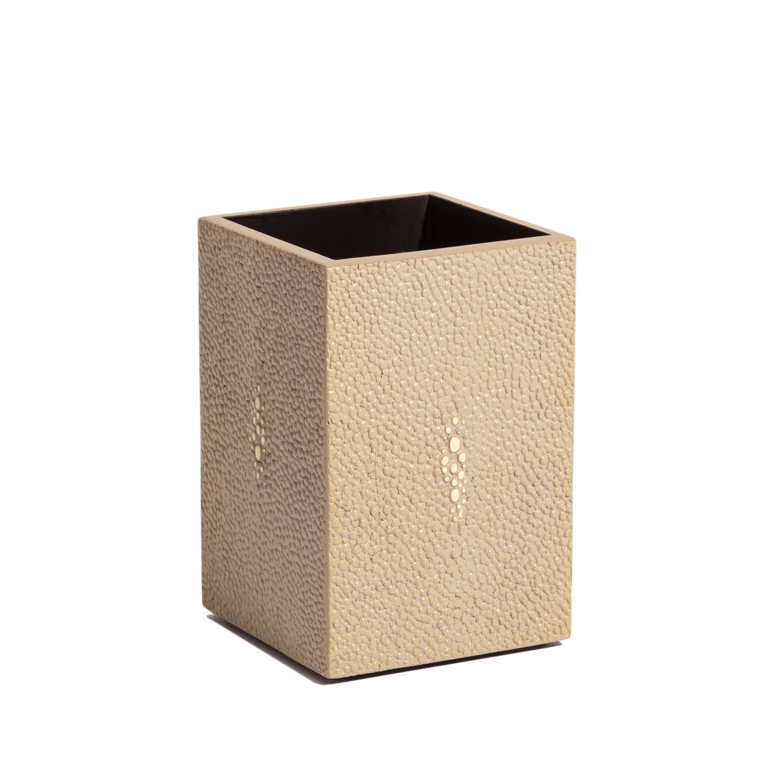 Neutrals Chelsea Toothbrush Holder - Shagreen Natural Posh Trading Company