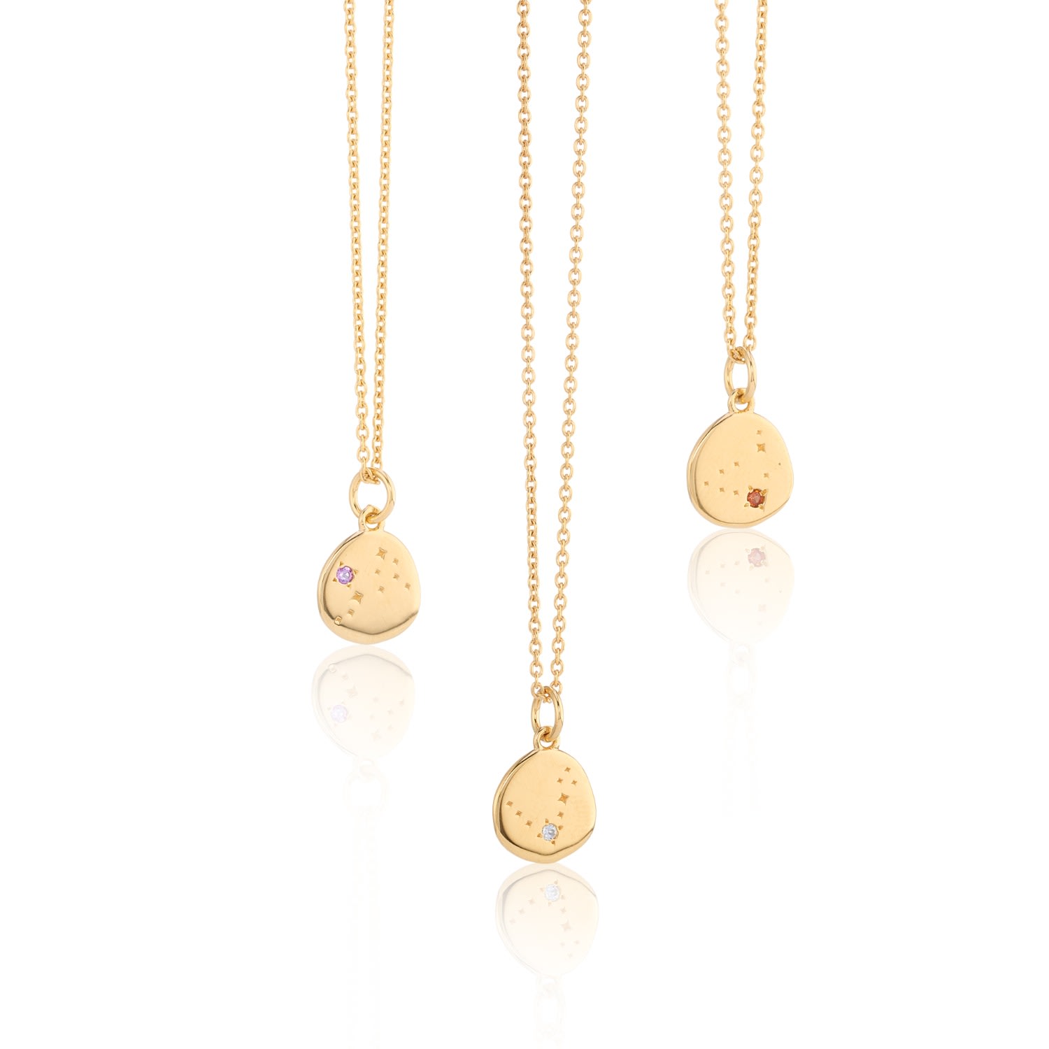 Auree Jewellery Women's Red Inari Zodiac Capricorn Gold Vermeil Necklace