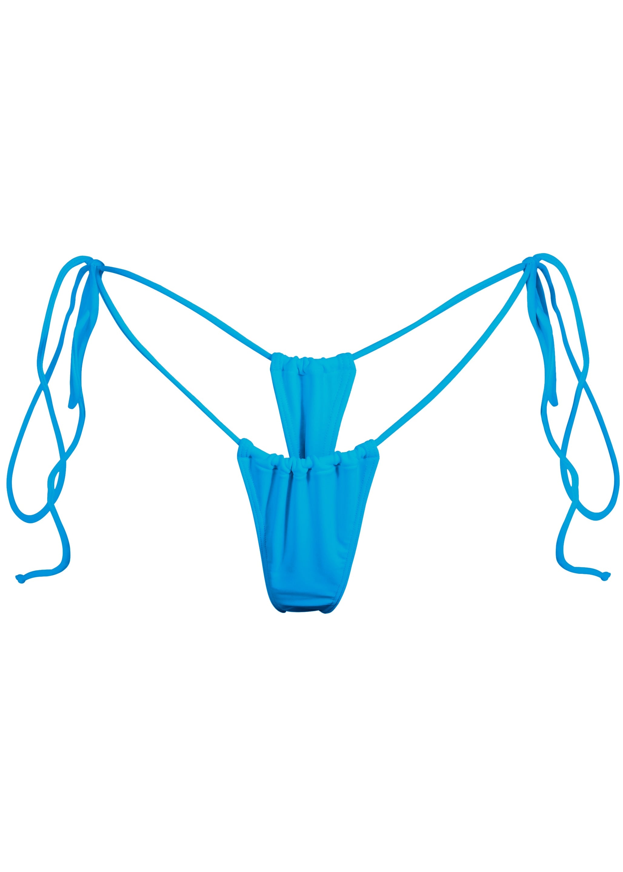 Minimale Animale Women's Sanctuary Tassel Thong Bikini Bottom - Capri Blue
