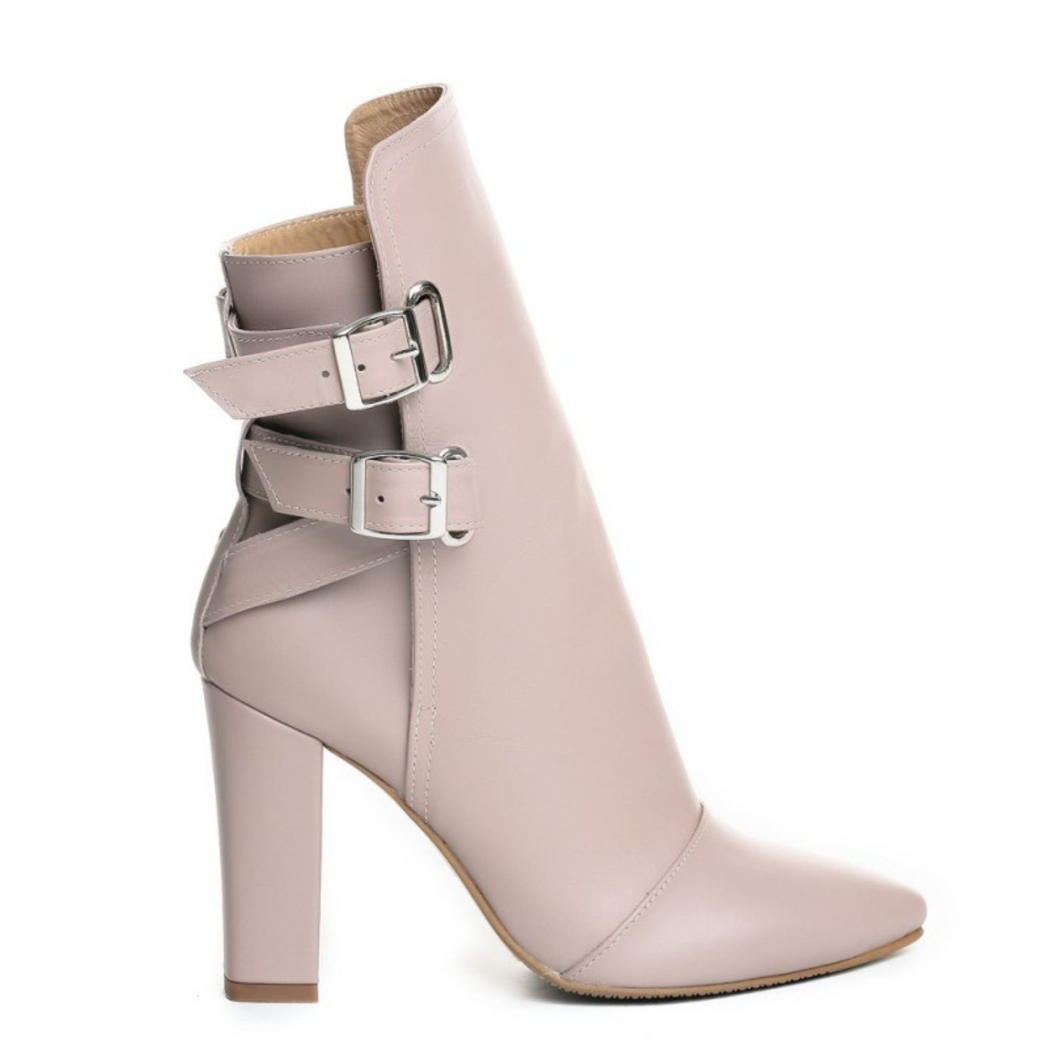 The 5th Element Women's Neutrals Rock The City Lilac Leather High Boots In Pink