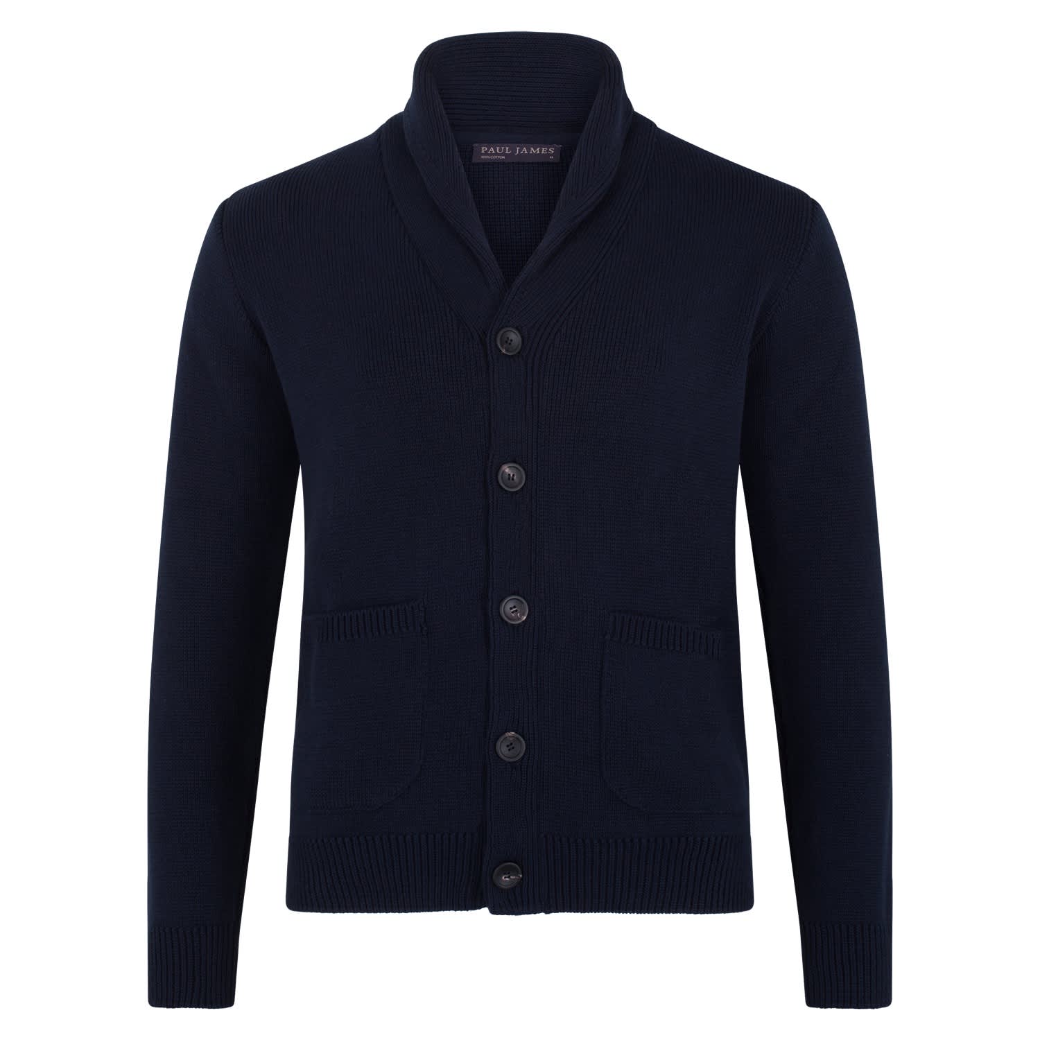 トップス SATUR Cotton Collar Half Cardigan Navy SATUR] Basic Cotton Collar Half Cardigan