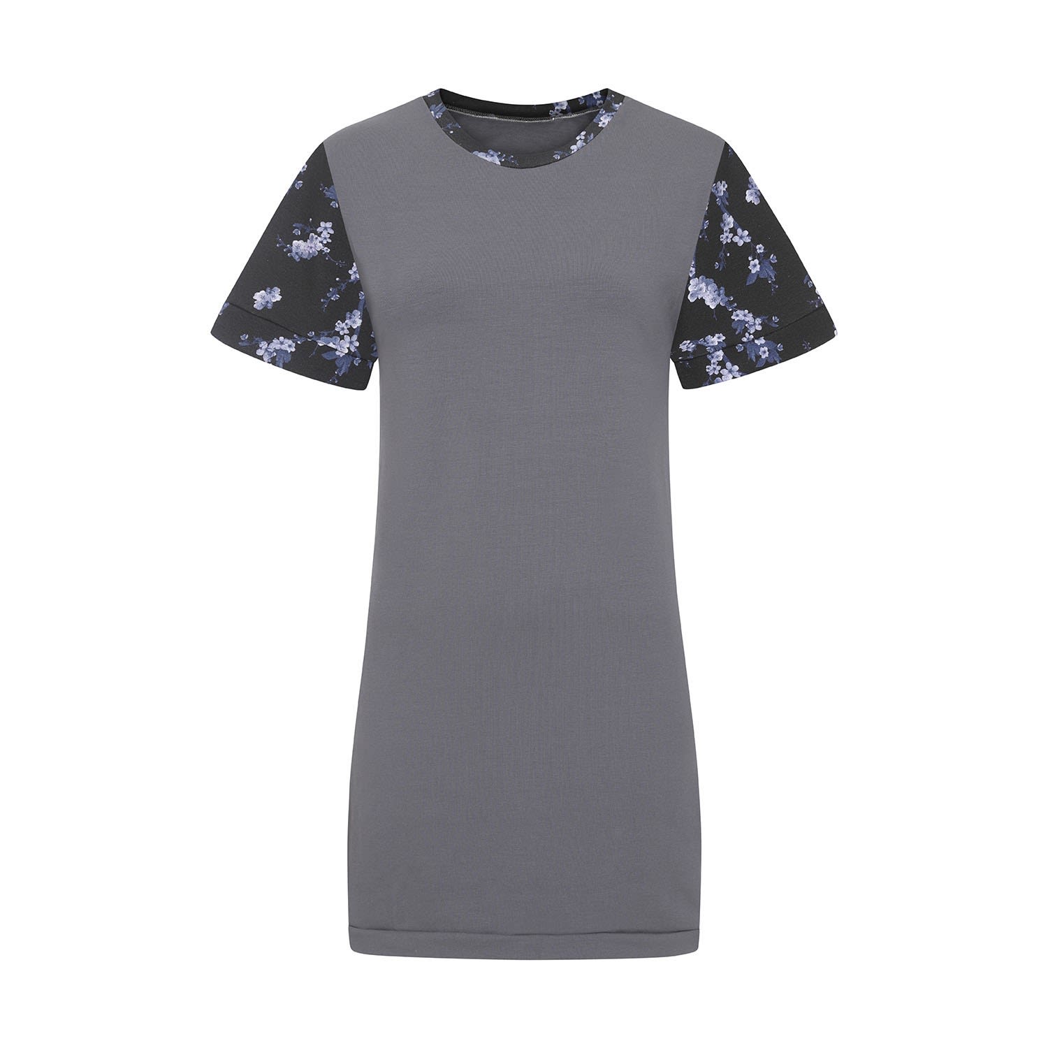 Women’s Grey Charcoal Cotton T-Shirt Dress Small Sophie Cameron Davies