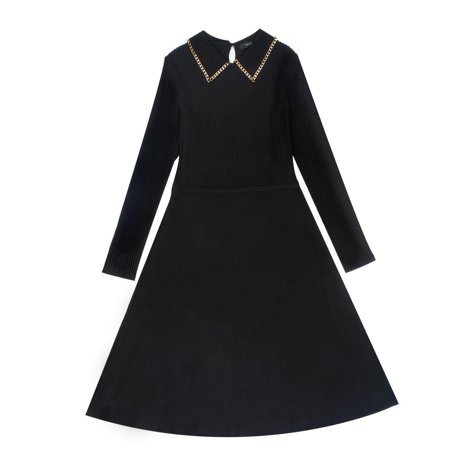 Women’s Black Chain Collar Dress 4Xs Roch Perel