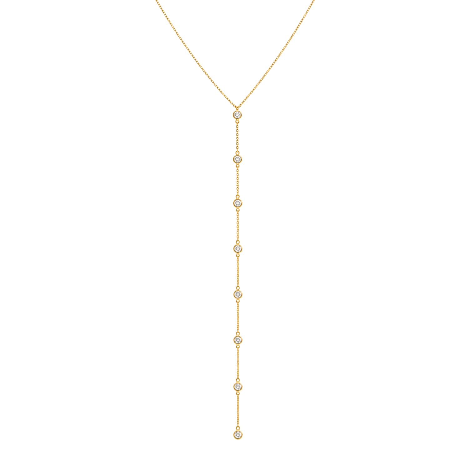 Decolet The Label Women's Gold Celeste Lariat Drop Necklace