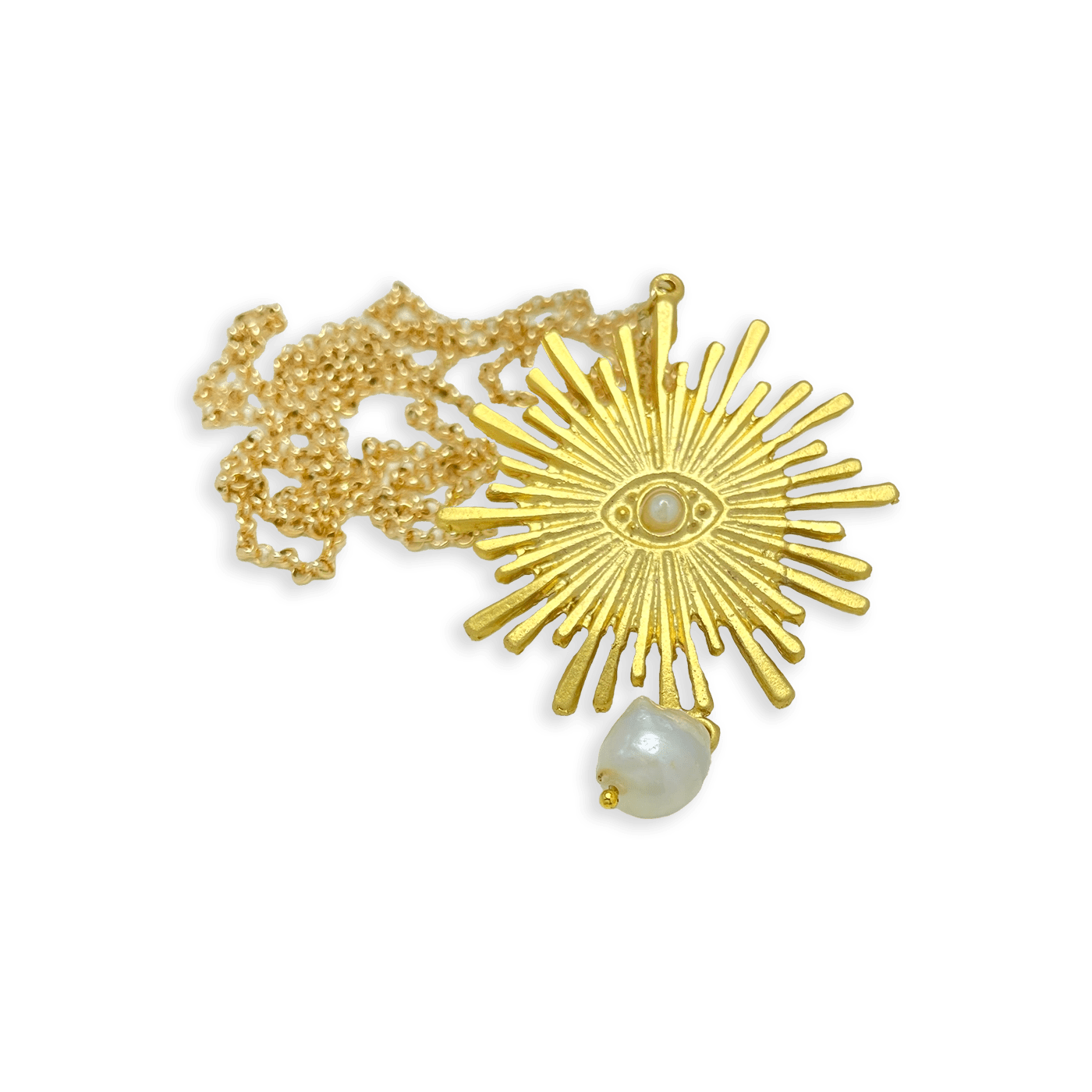 Eunoé Women's Gold Lunas Pearl Necklace In Gold