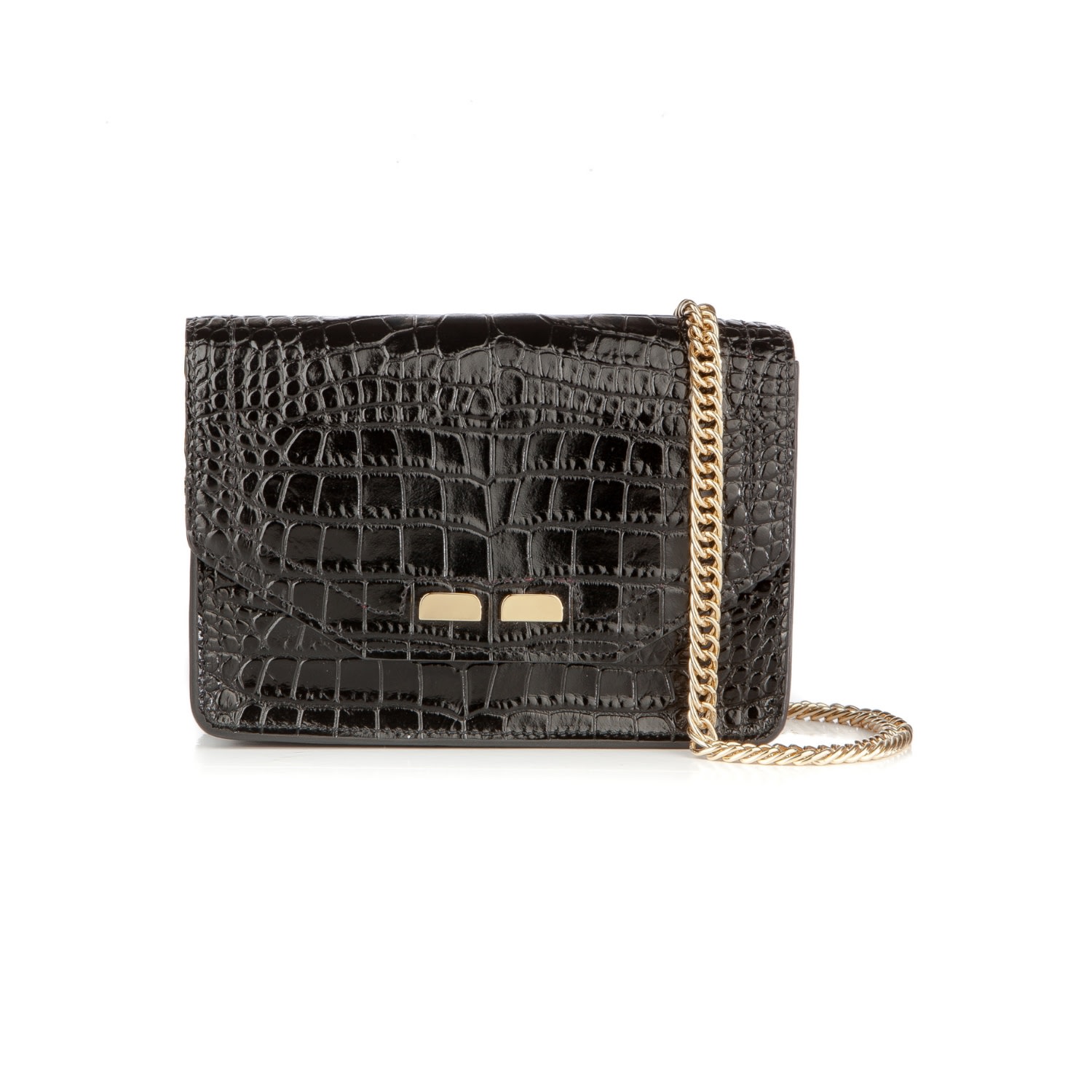 Women’s Samuel Bag In Black Croc Bene