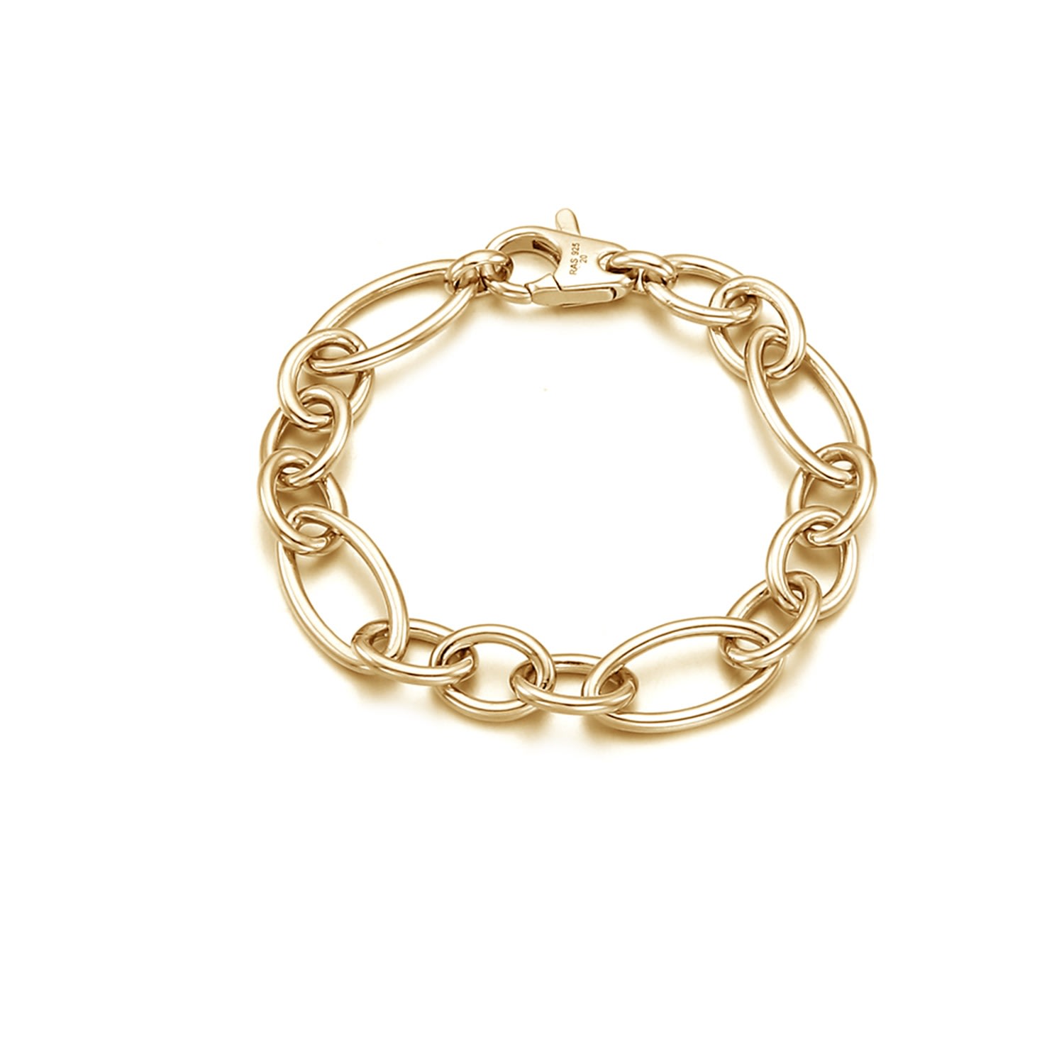 Women’s Catena Bracelet Sterling Silver Yellow Gold Ille Lan