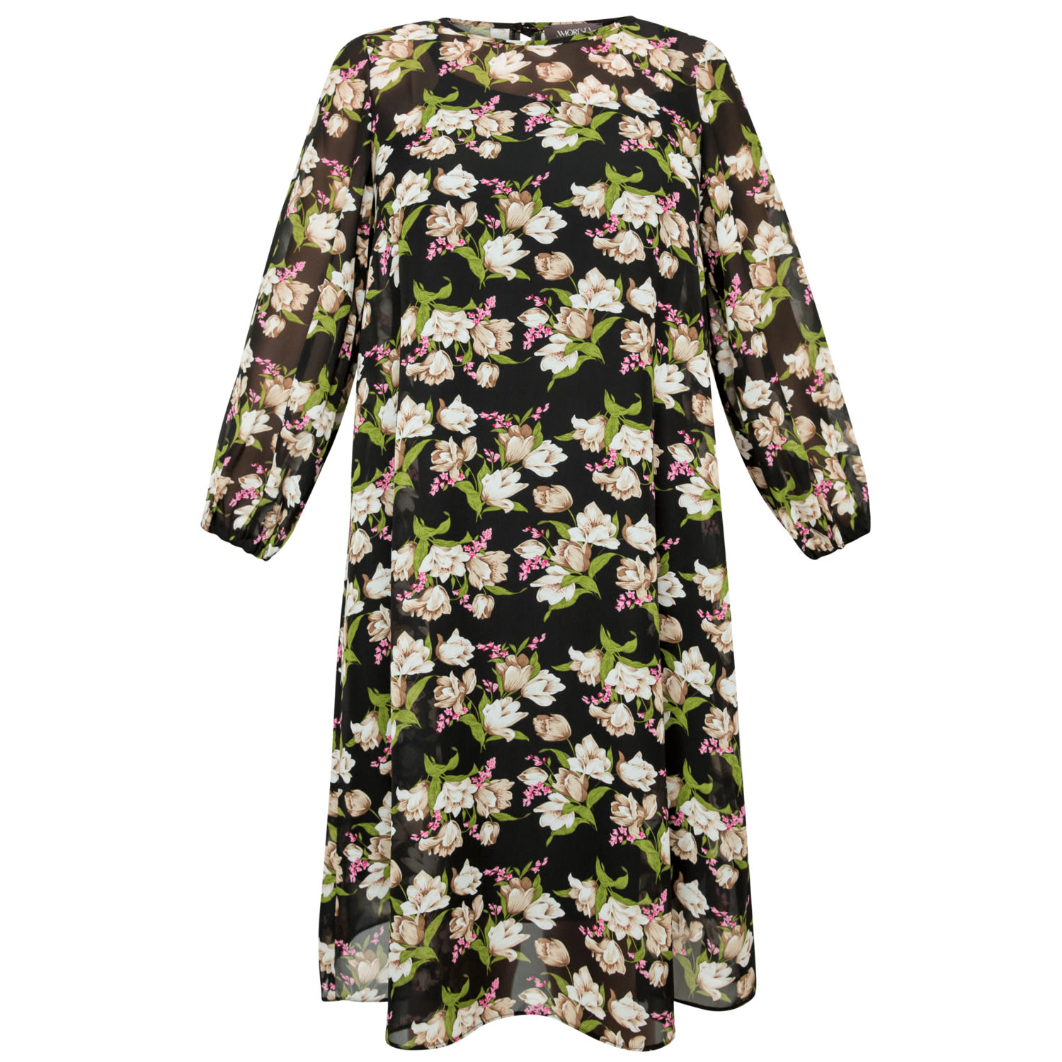 Amoresea Women's Black Lovely Flower Pattern Dress In Black