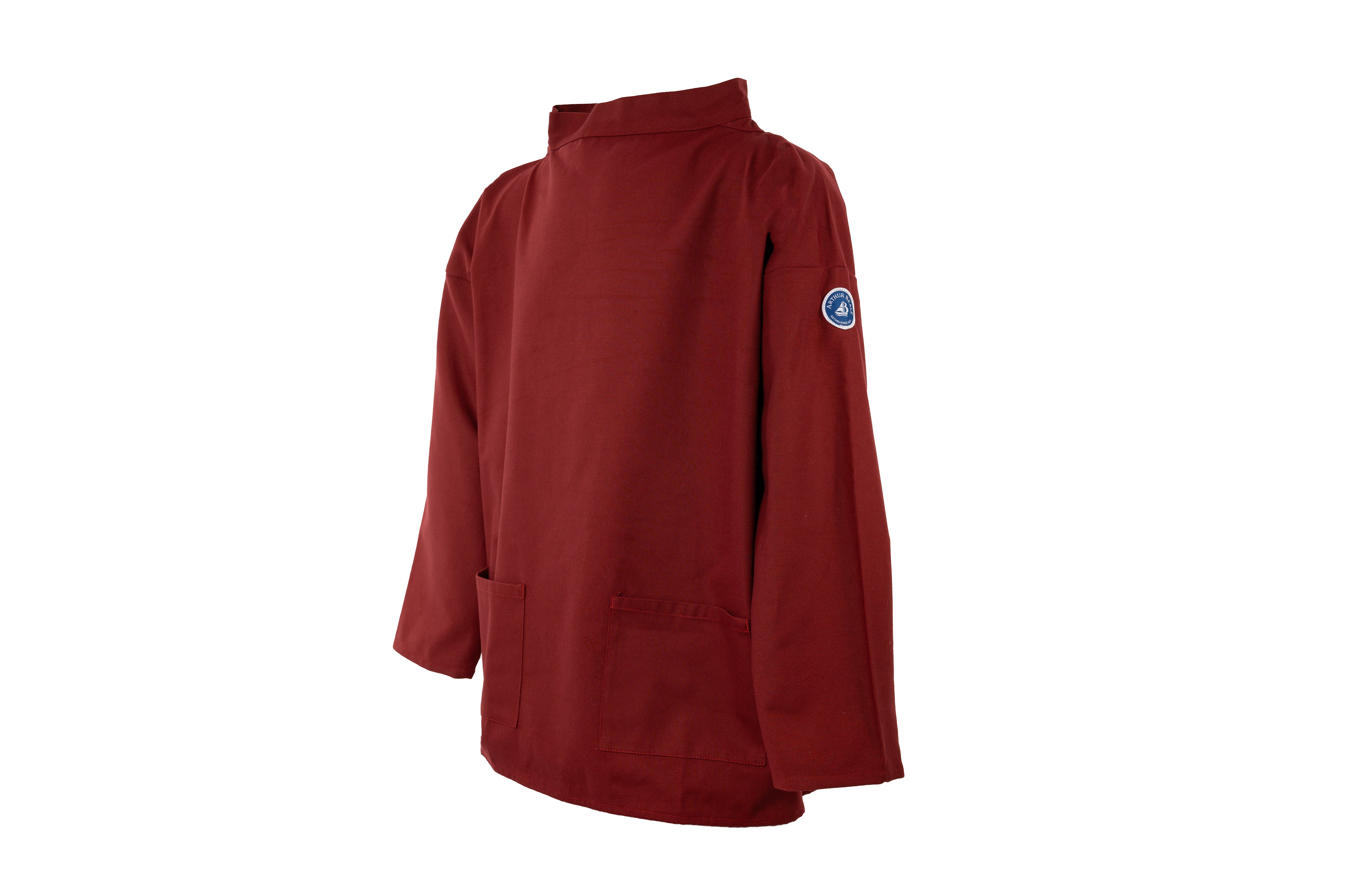 Arthur Beale Men's  Boat Neck Smock - Breton Red In Red