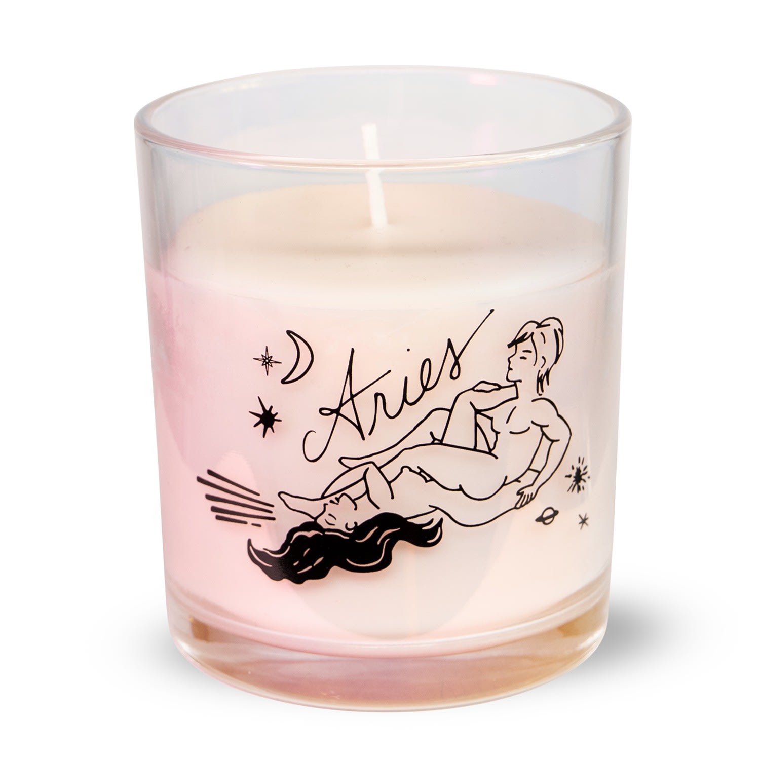 Aries Unique Zodiac Scented Candle Black Cake